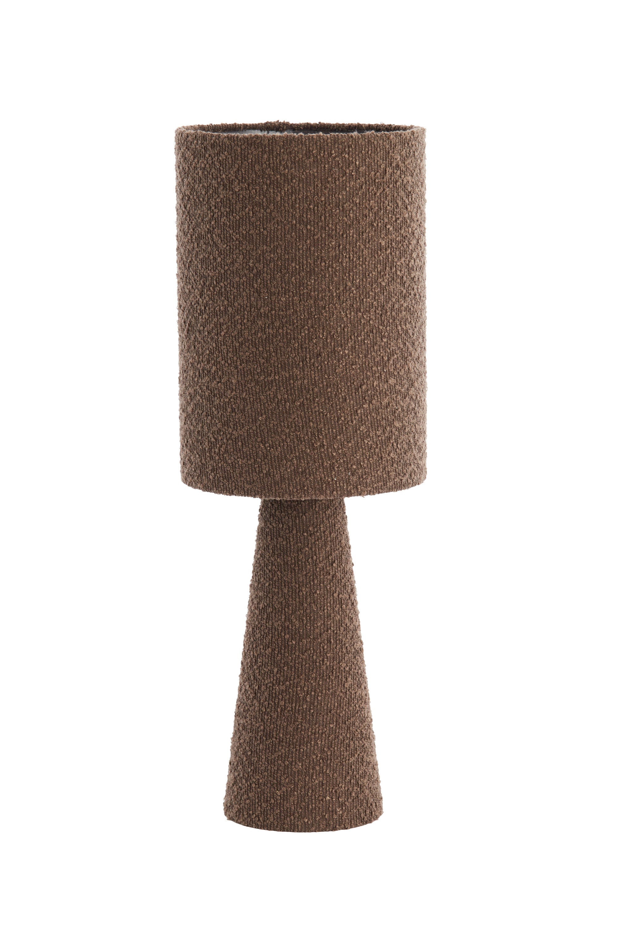 Micky Brown Bouclé Table Lamp