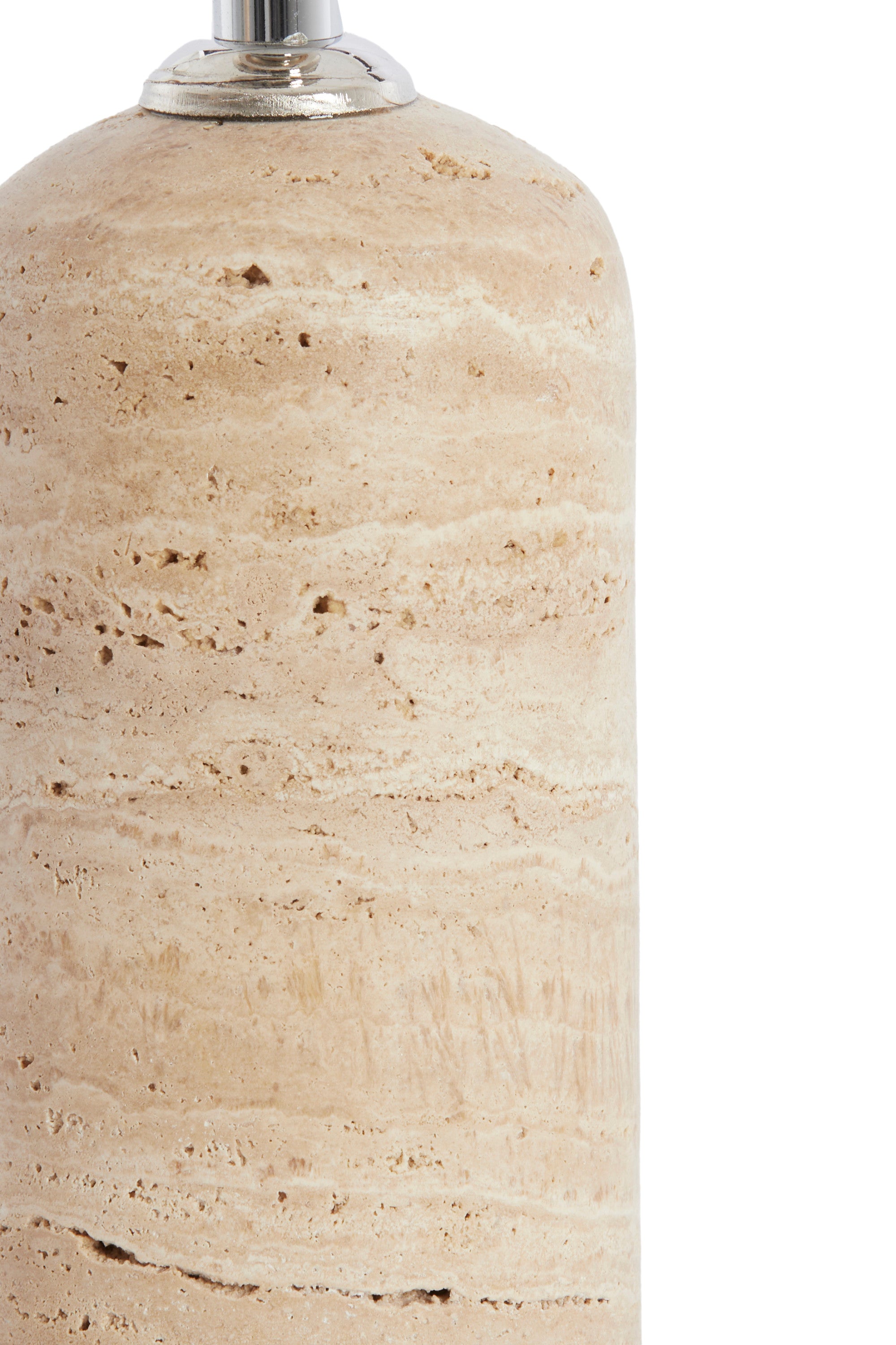 Malakai Sand Travertine Table Lamp Base 28cm