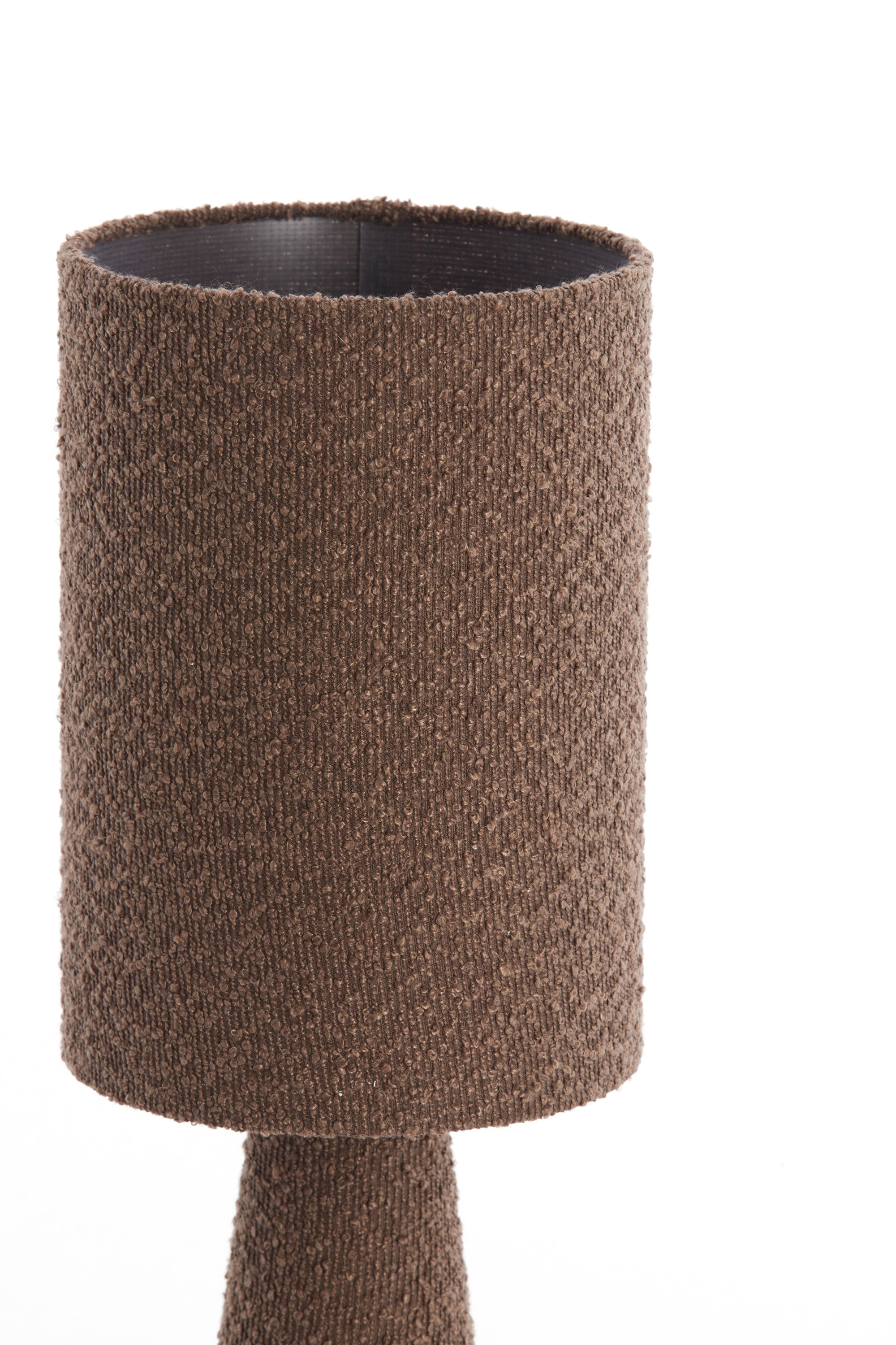 Micky Brown Bouclé Table Lamp