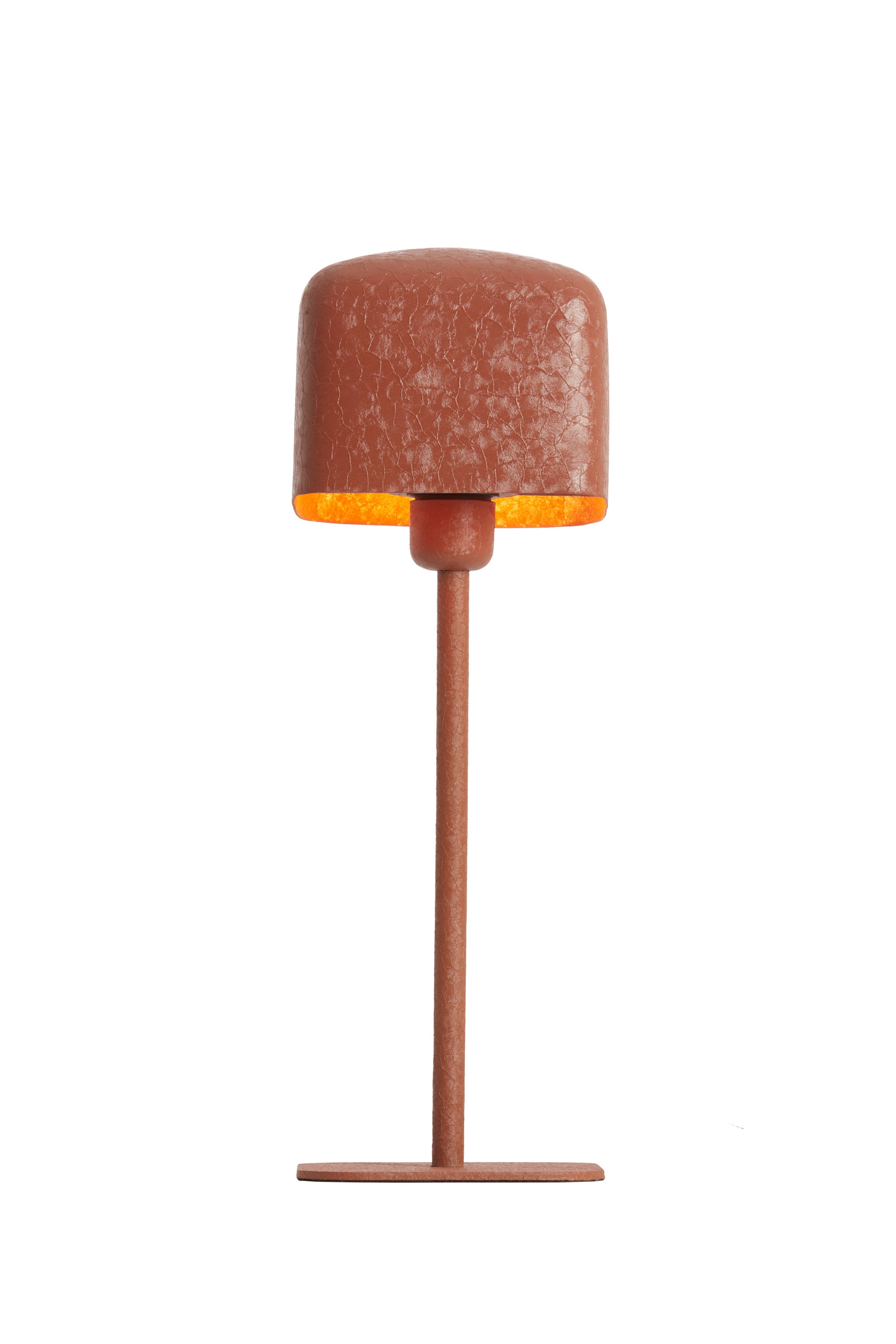 Elenie Matt Dark Orange Metal Table Lamp 46cm