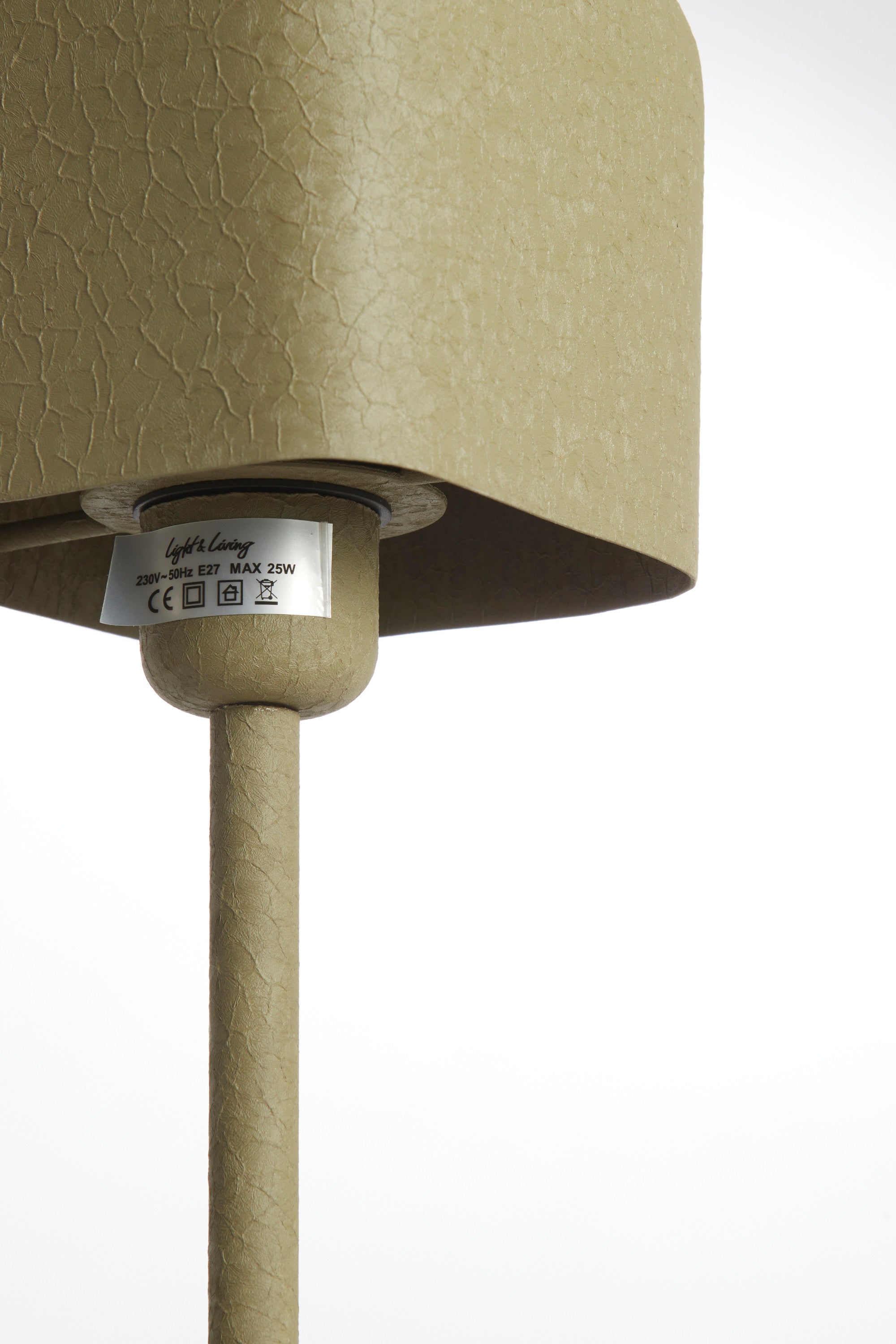 Elenie Matt Olive Green Metal Table Lamp 36cm