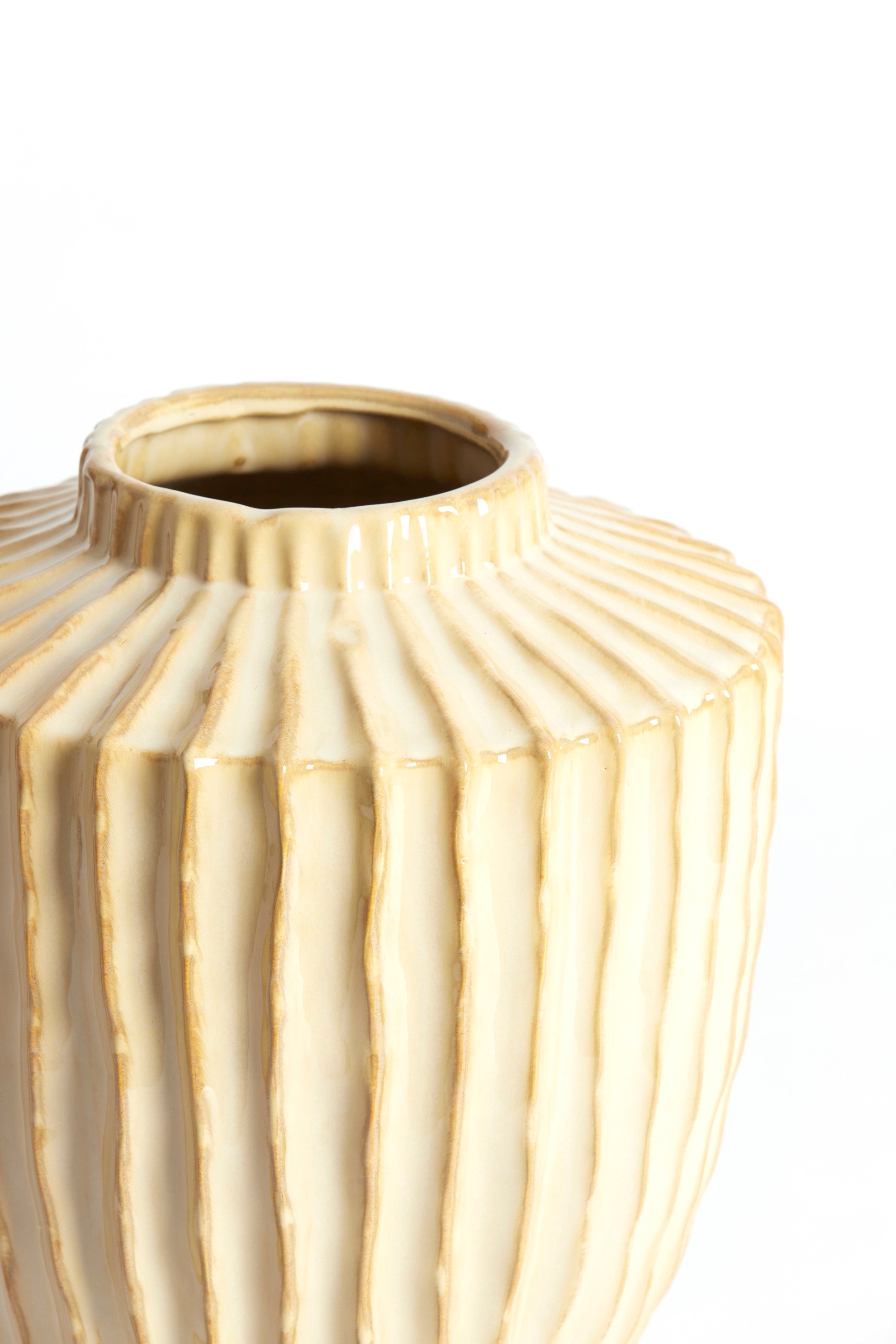 Talea Sand/Beige Ceramic Vase 32cm