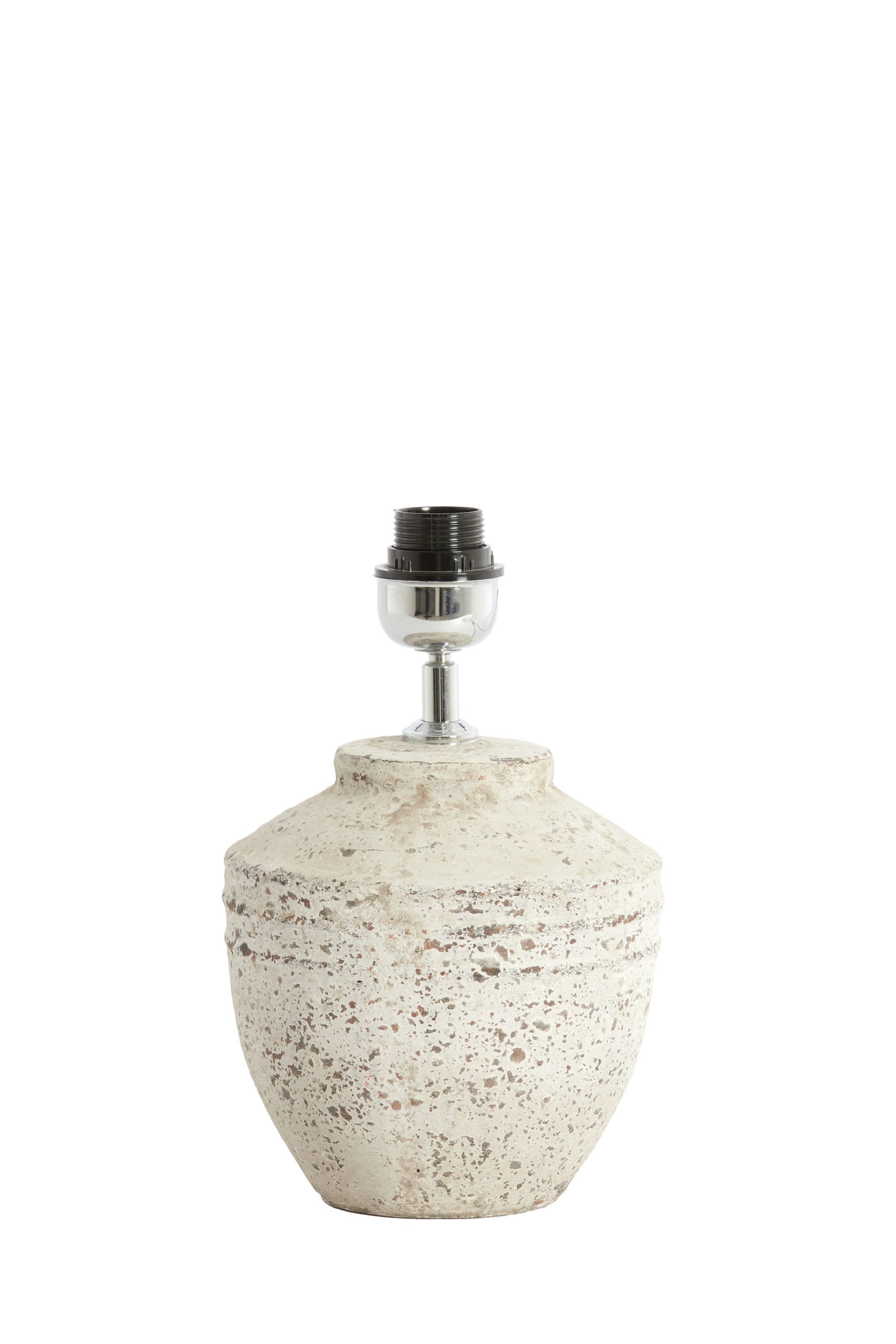 Toba Antique Grey Ceramic Table Lamp Base 30cm