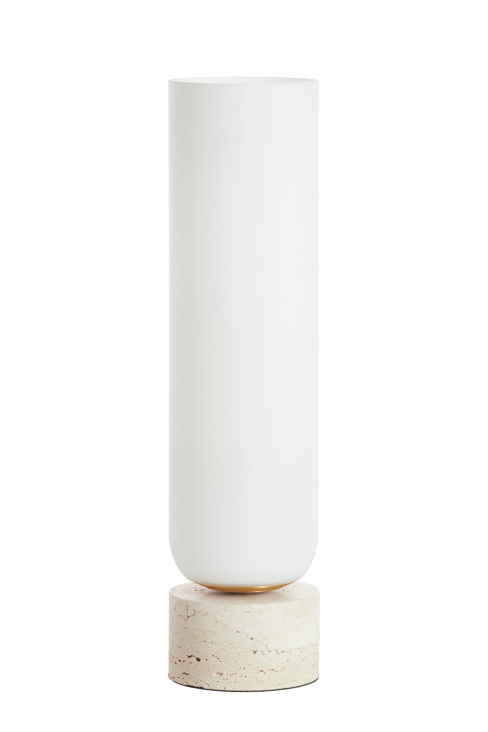 Rylano Milky Glass & Sand/Antique Bronze Table Lamp 47.5cm