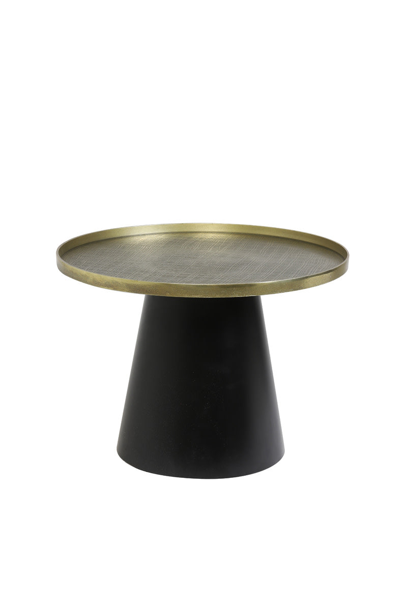 Popeta Antique Bronze & Black Coffee Table