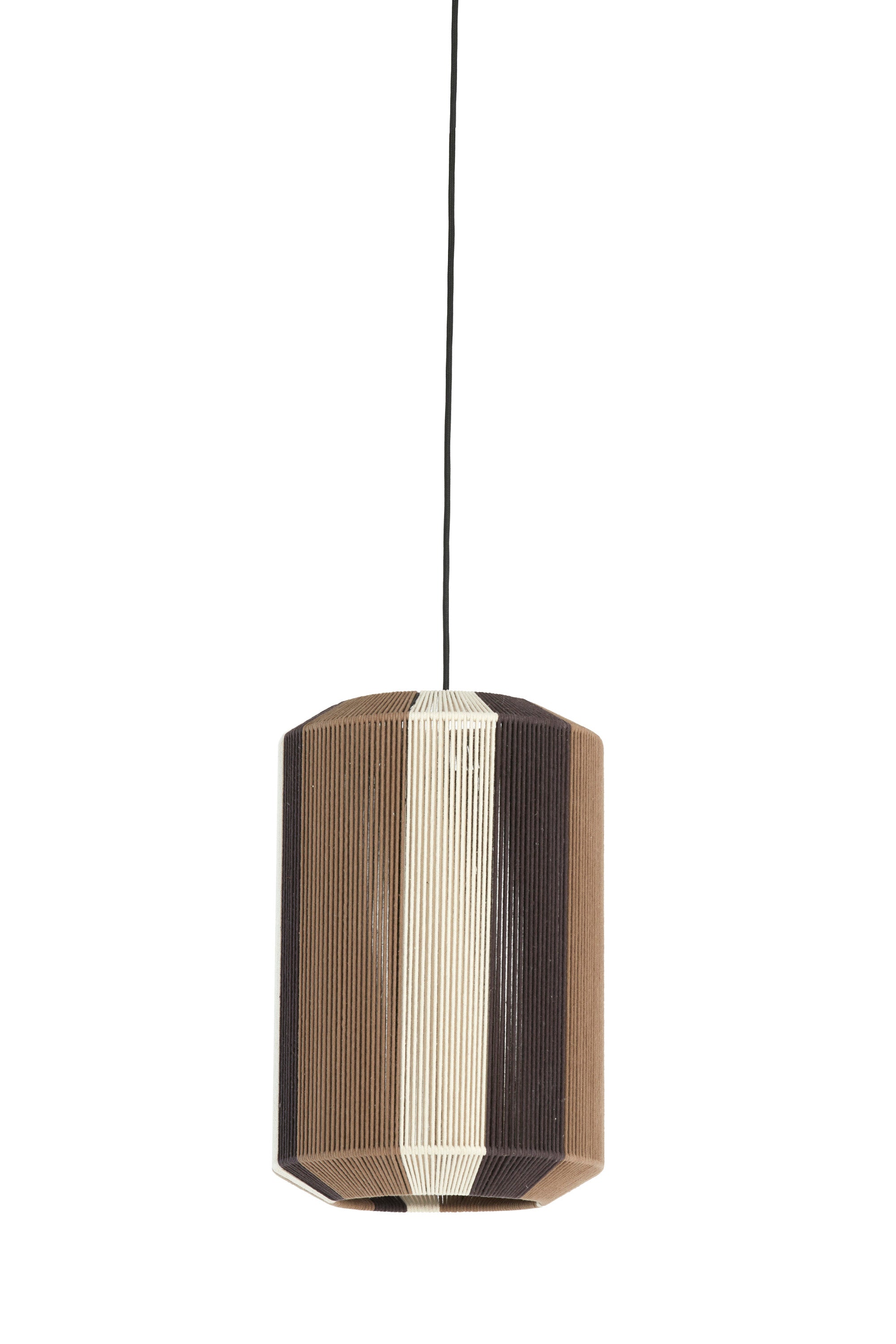 Kozana Brown & Cream Pendant Light 30cm