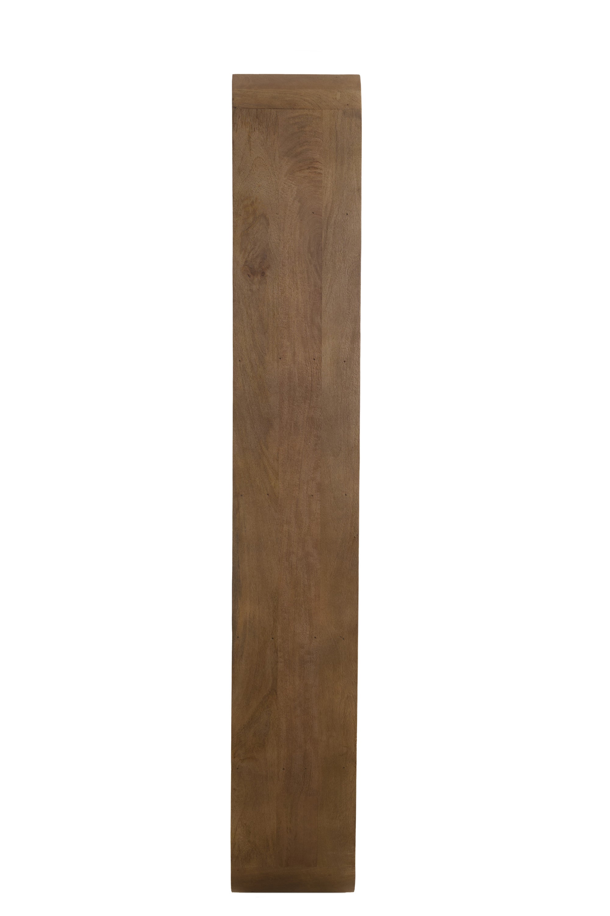 Labare Grey/Dark Brown Wood Open Display Unit 200cm