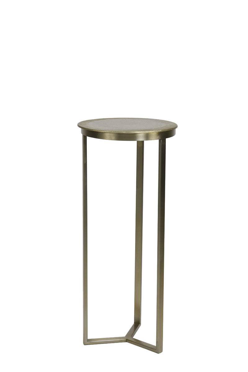 Retiro Light Gold Metal Plinth 81cm