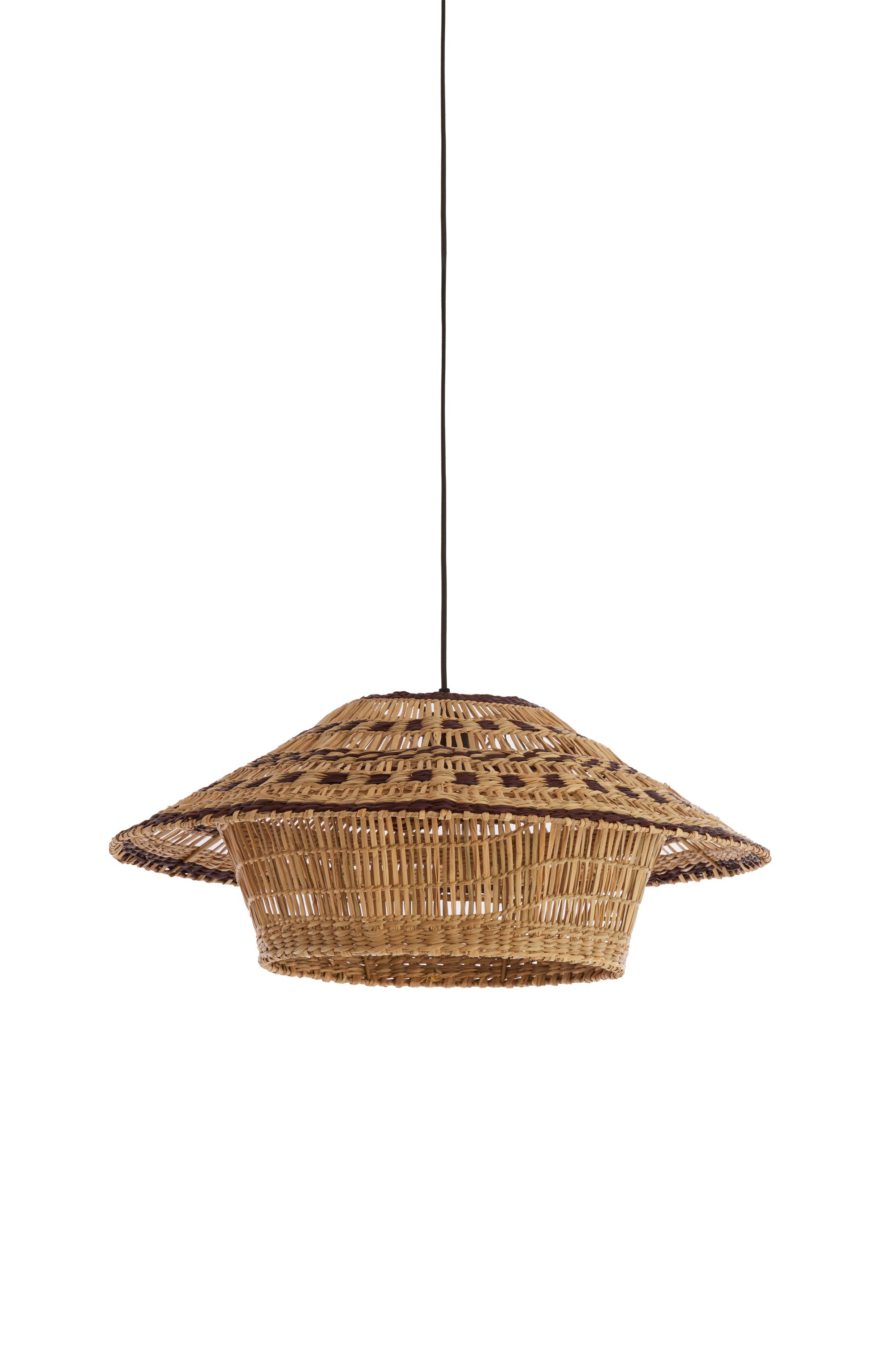 Owana Natural & Brown Seagrass Pendant Light 64cm