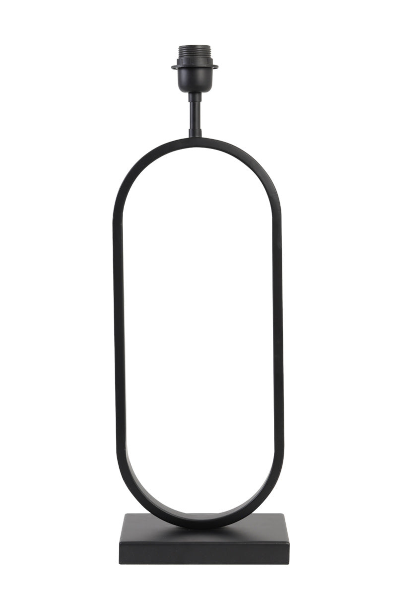Jamiri Matt Black Metal Table Lamp Base 55cm