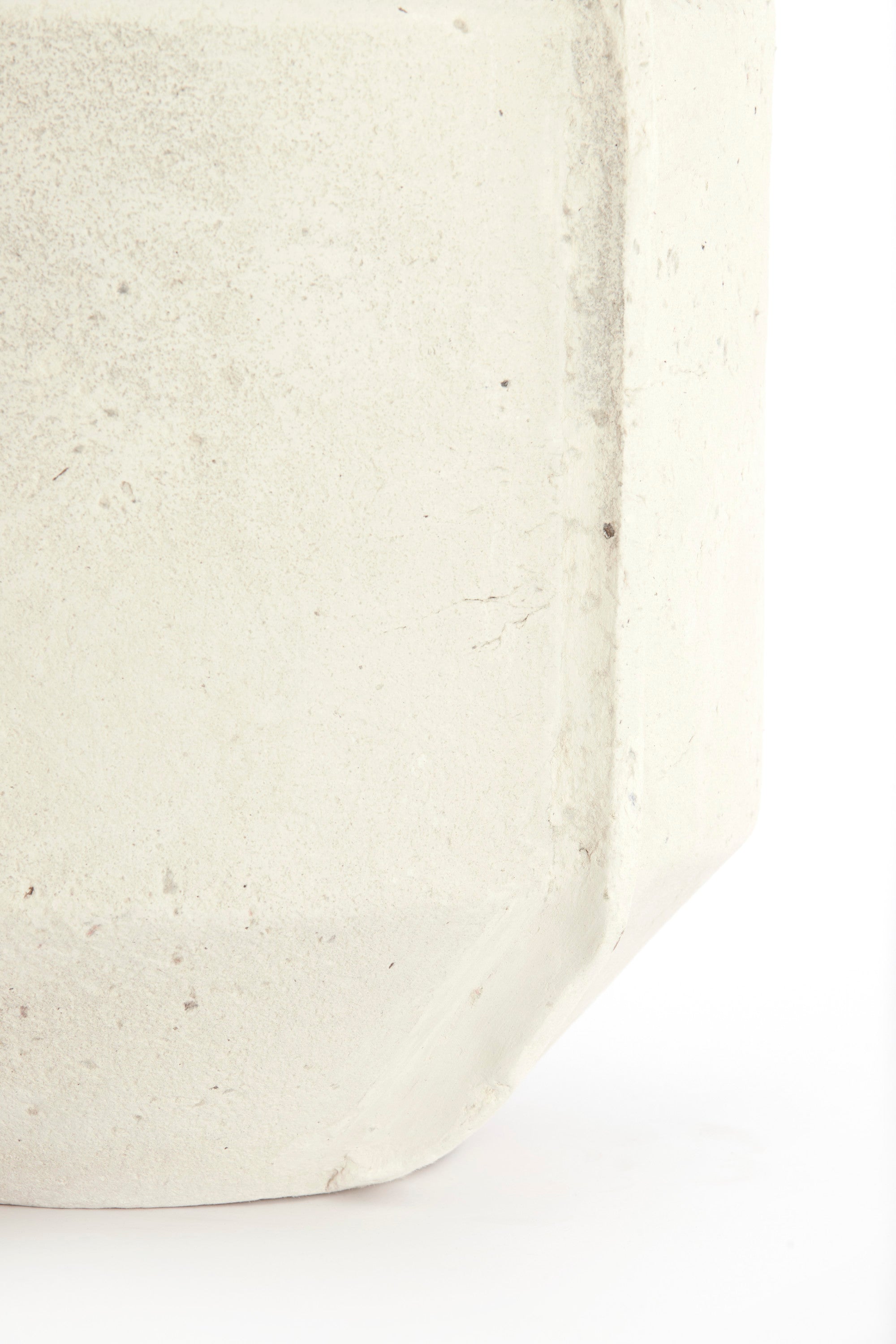 Noric Matt Cream Papier Mâché Decorative Planter 57cm