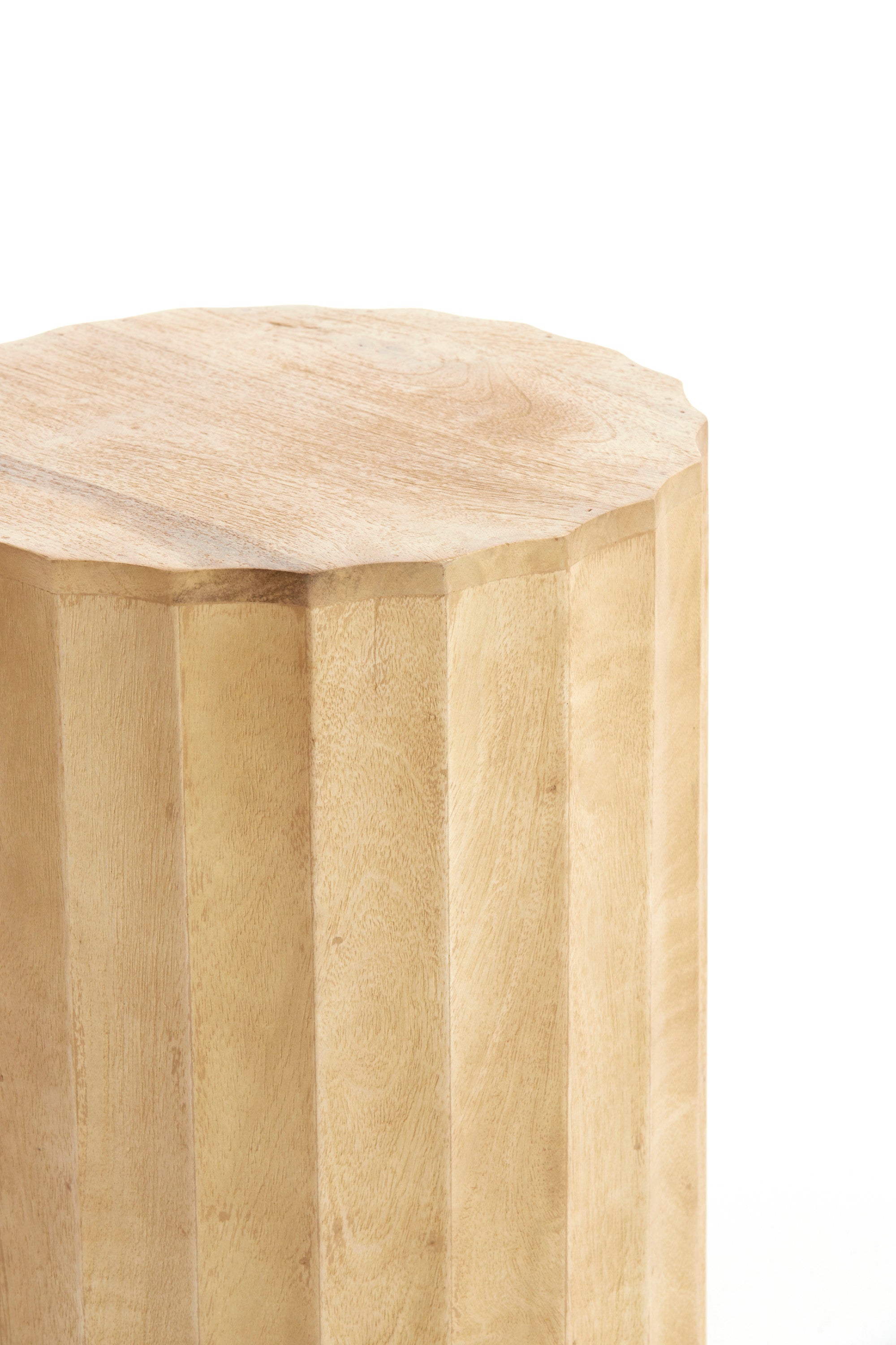 Ellena Matt Natural Wood Plinth 80cm