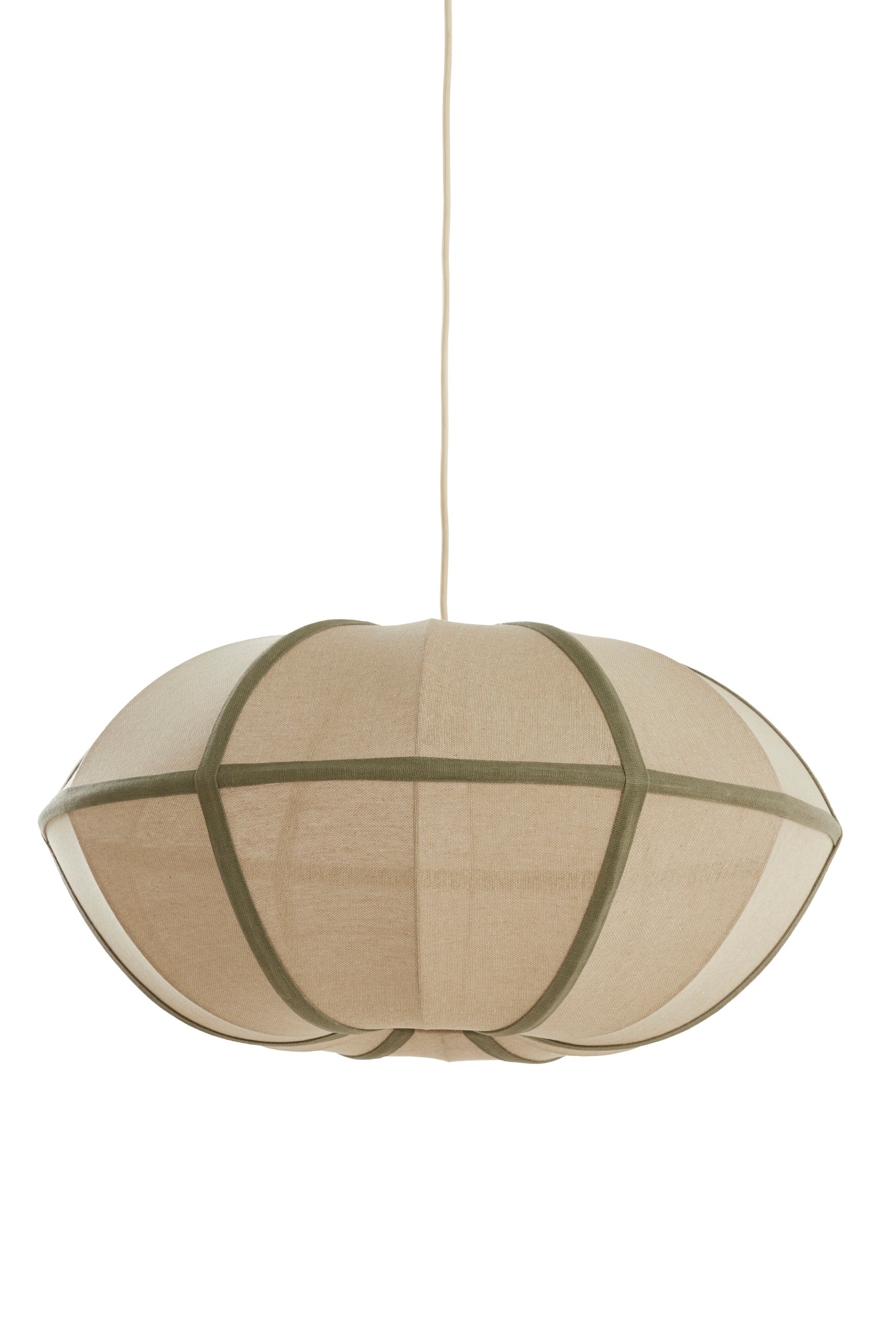 Mirelys Natural & Olive Green Pendant Light 61cm