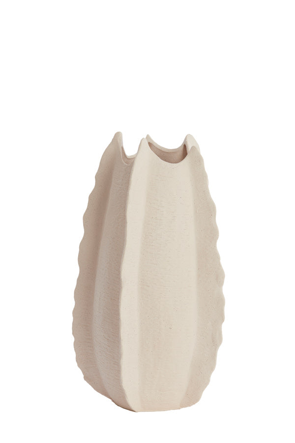 Kelapa Cream Ceramic Vase 53cm