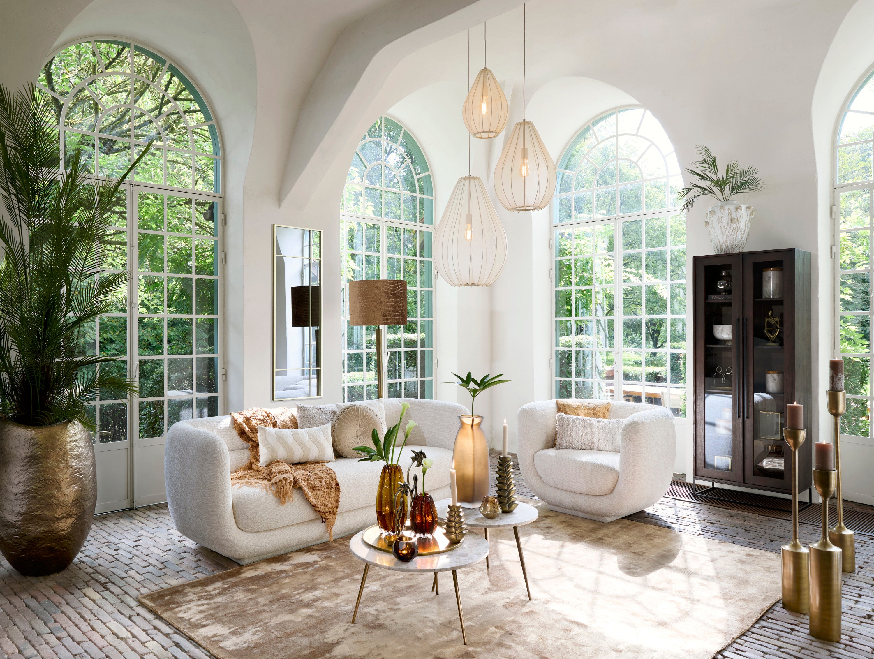 Itela Sand Pendant Light 38cm