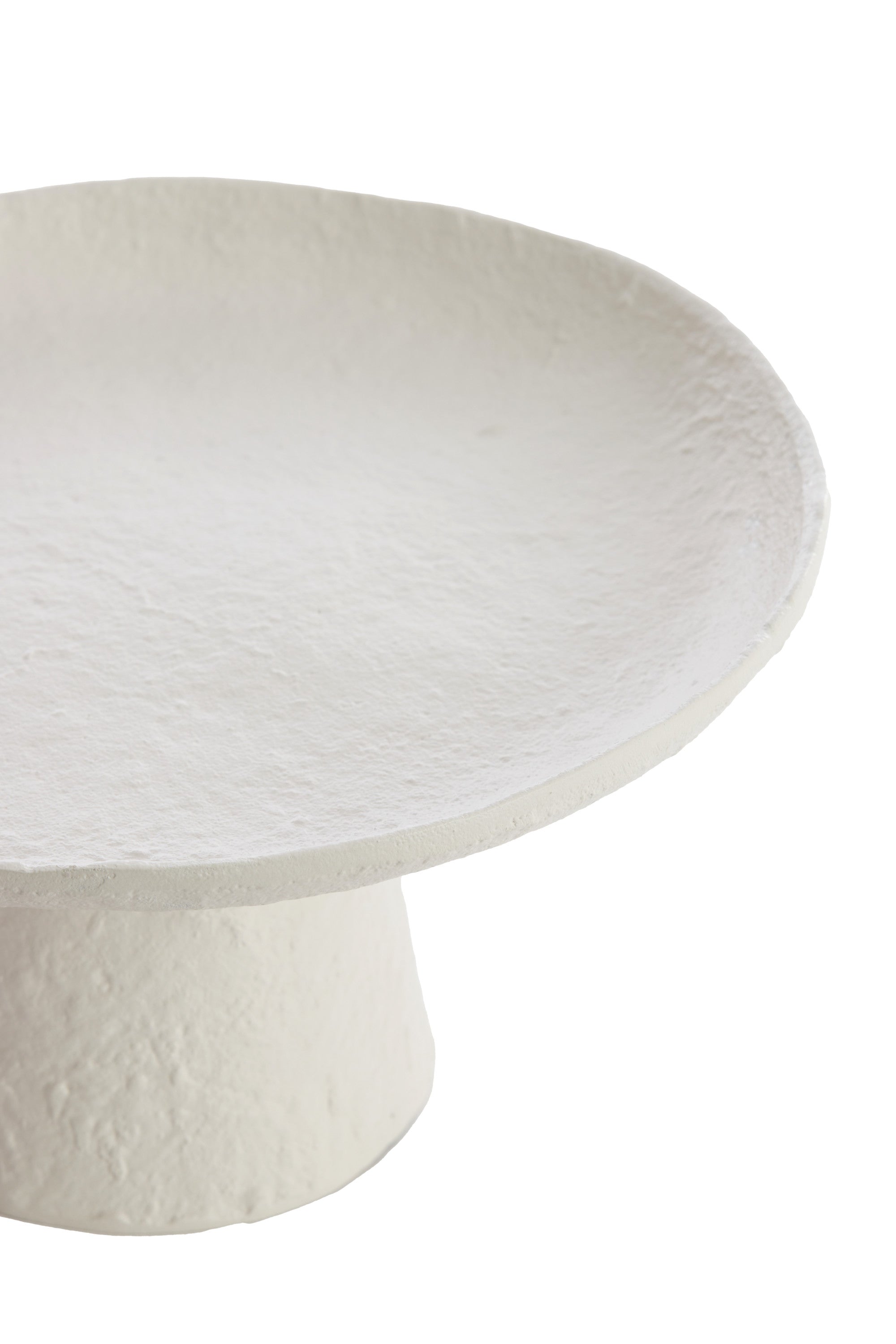 Ota Cream Metal Decorative Bowl on Stand 16cm