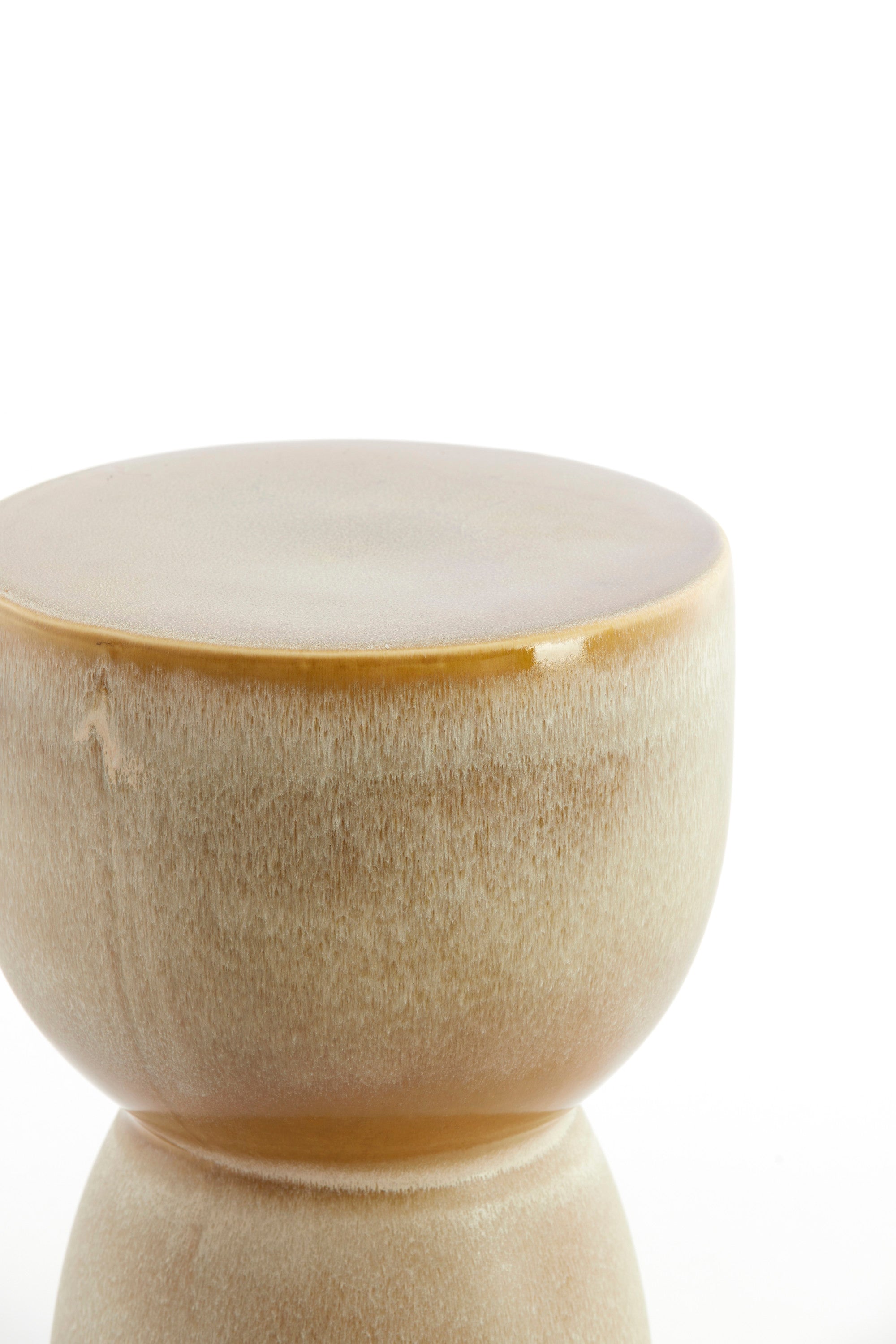 Finca Matt Olive Green Ceramic Round Side Table