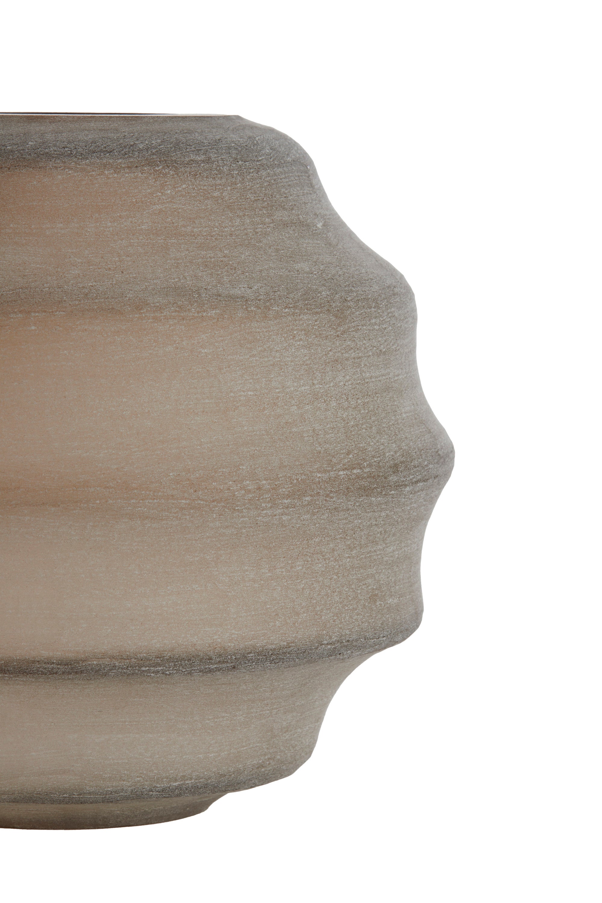 Nayoro Matt Light Brown Glass Vase 29cm