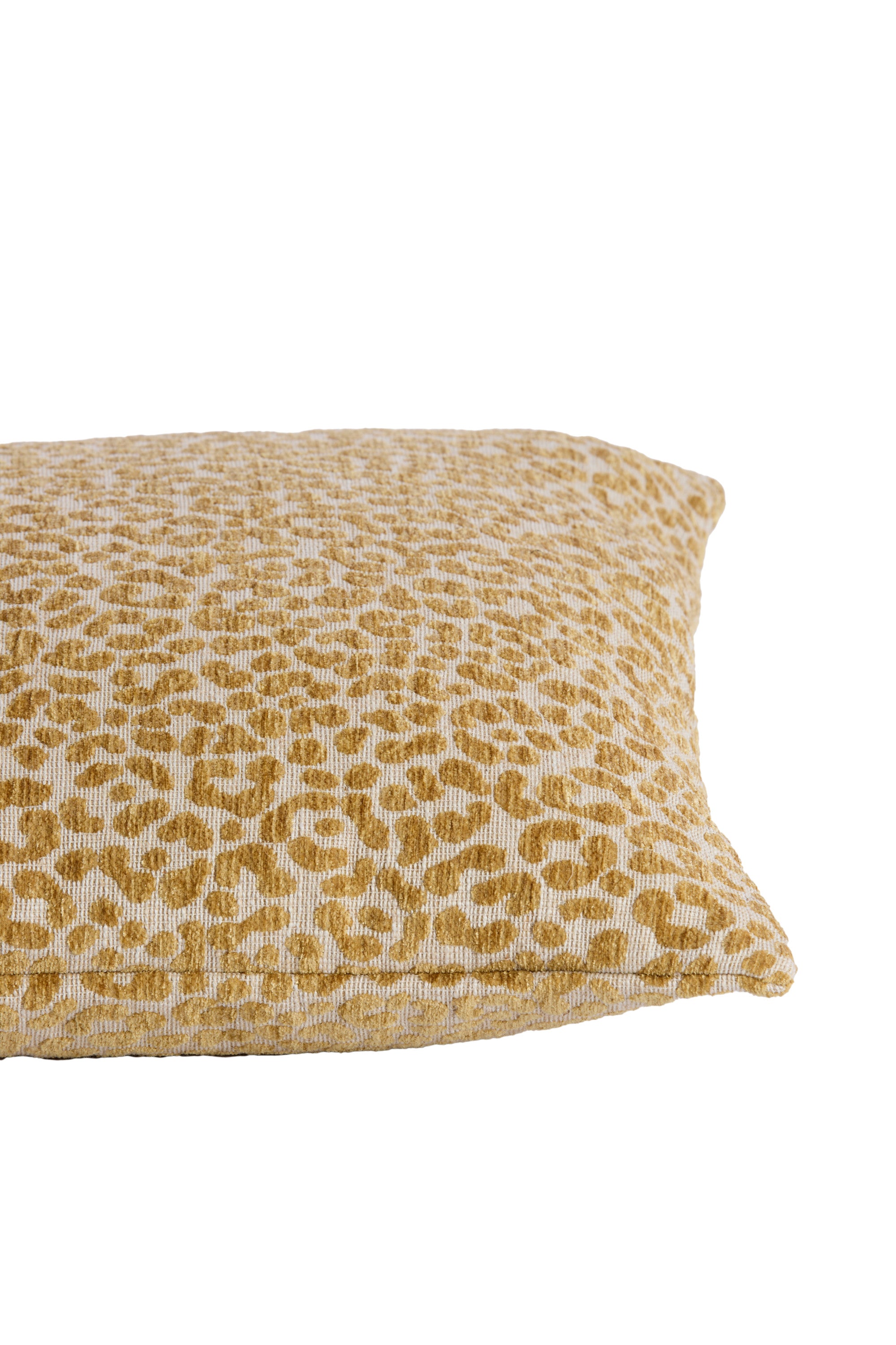 Safford Sand & Ochre Yellow Animal Print Feather Filled Square Cushion 45x45cm