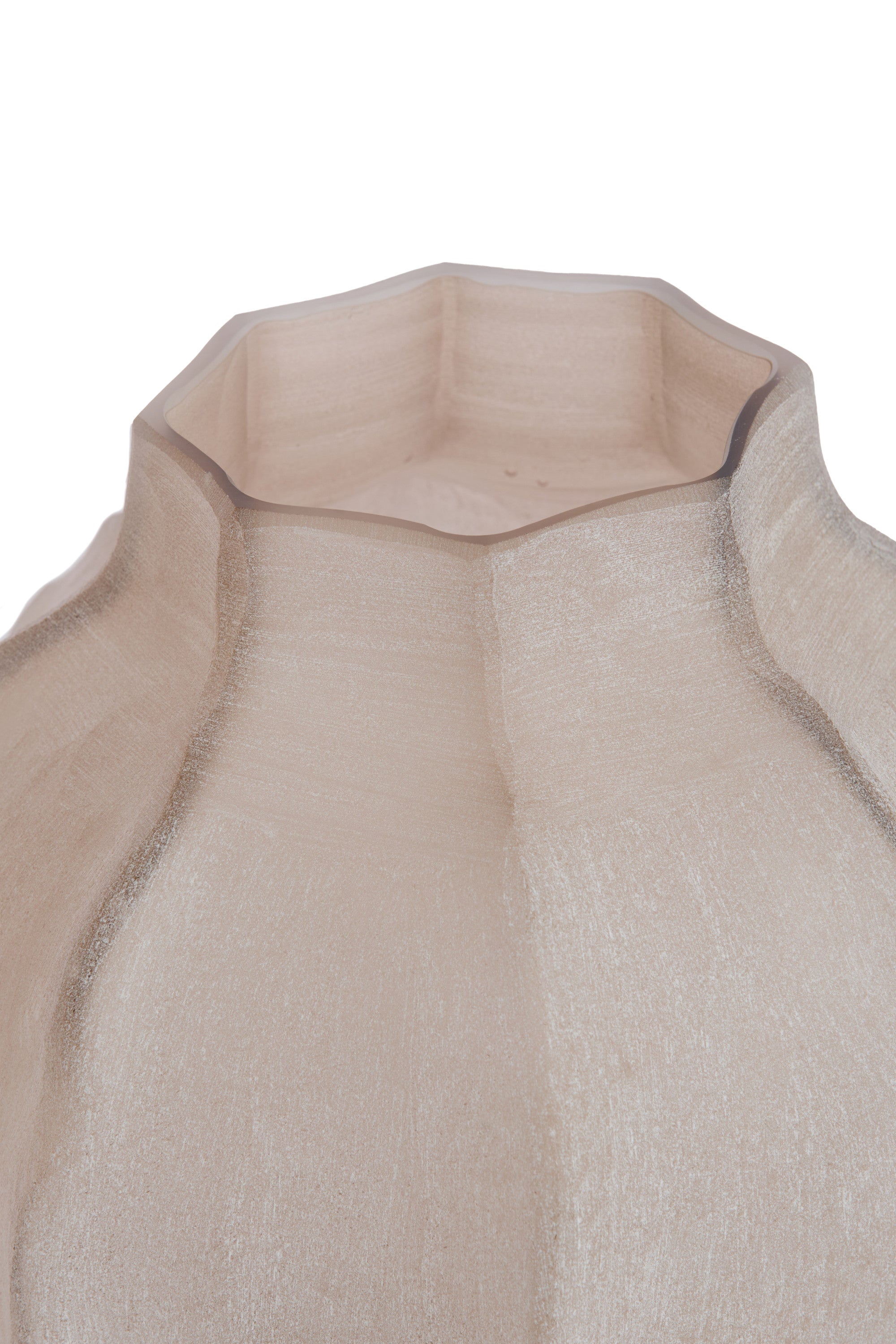 Tejeda Light Brown Glass Vase 26cm