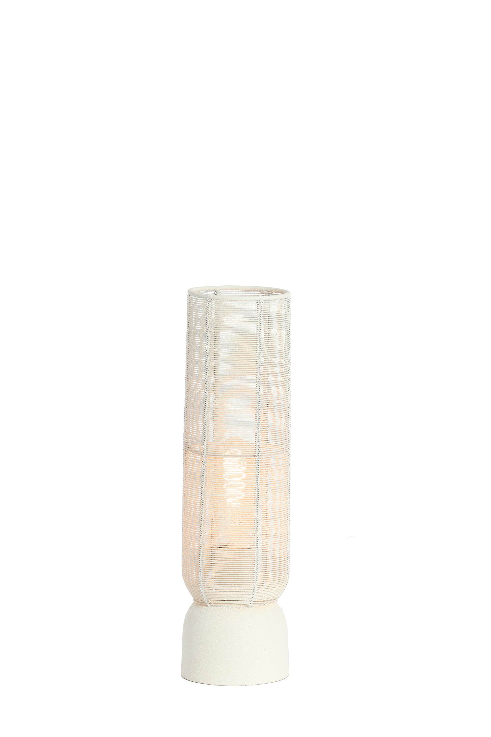 Lezuza Cream Metal Table Lamp 39.5cm