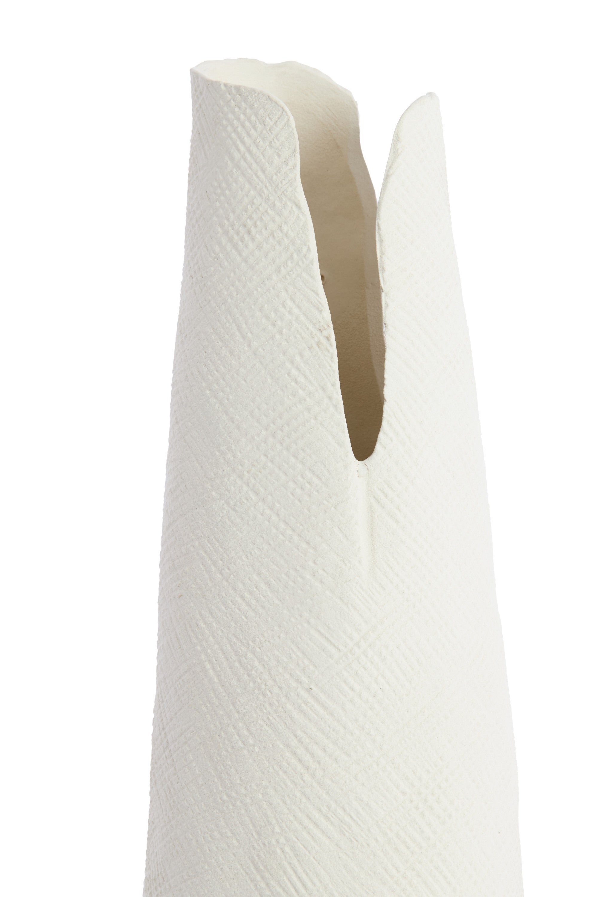 Mesa Cream Ceramic Vase 77.5cm