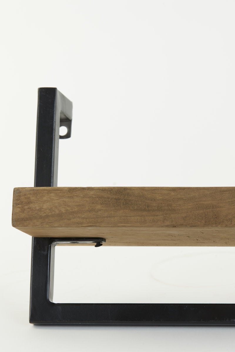 Maddison Dark Brown Wood Wall Shelf 80cm