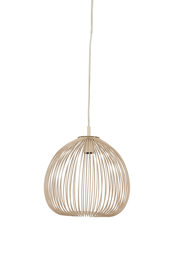 Rilana Matt Beige Metal Pendant Light 34cm