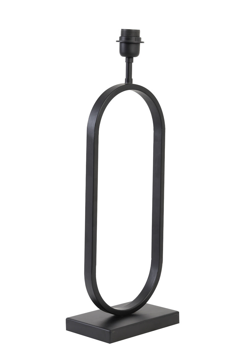 Jamiri Matt Black Metal Table Lamp Base 55cm