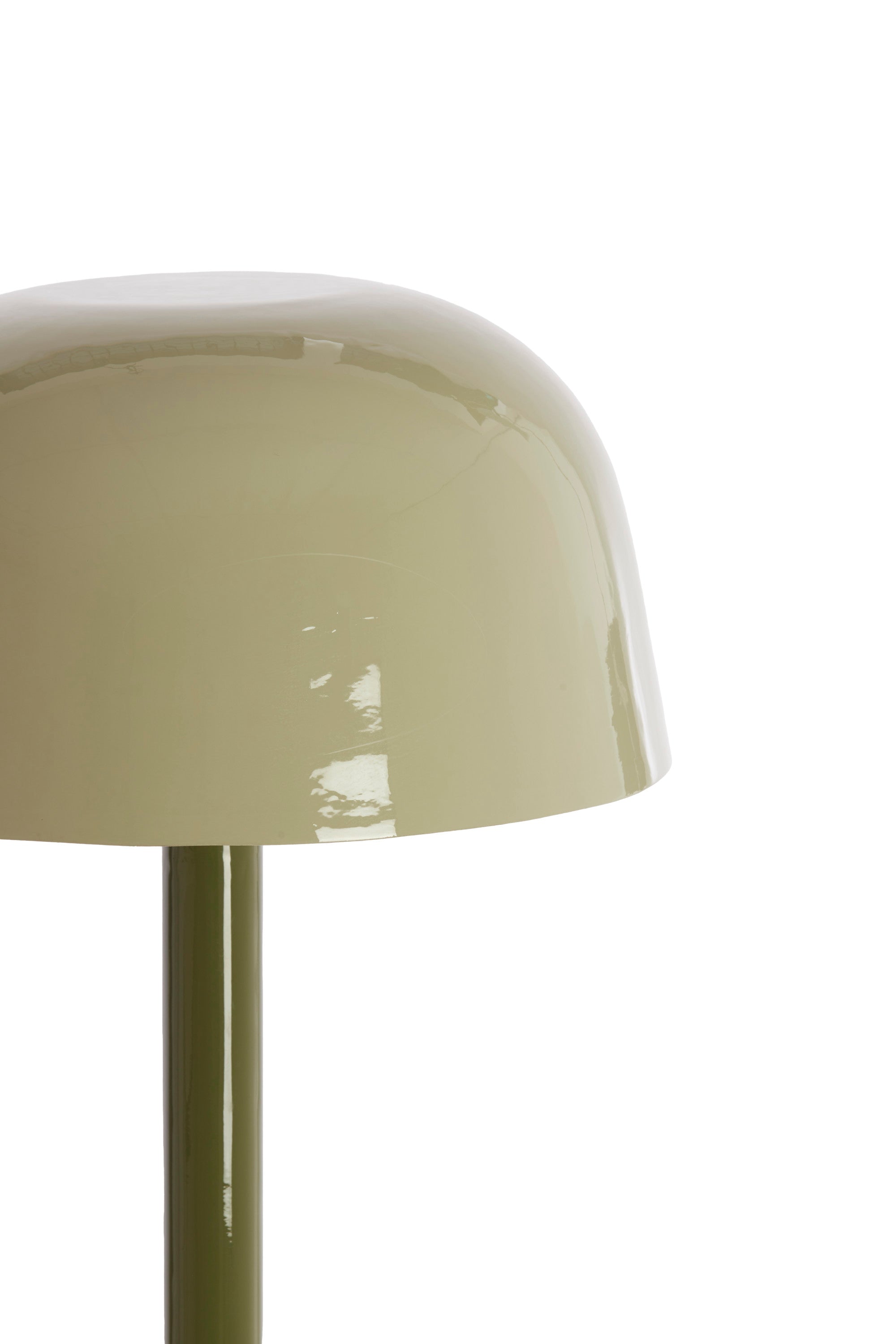 Marivet Two Tone Olive Green Metal Floor Lamp