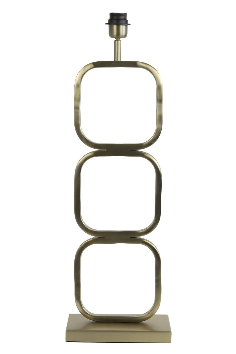 Lutika Light Gold Metal Table Lamp Base 69cm
