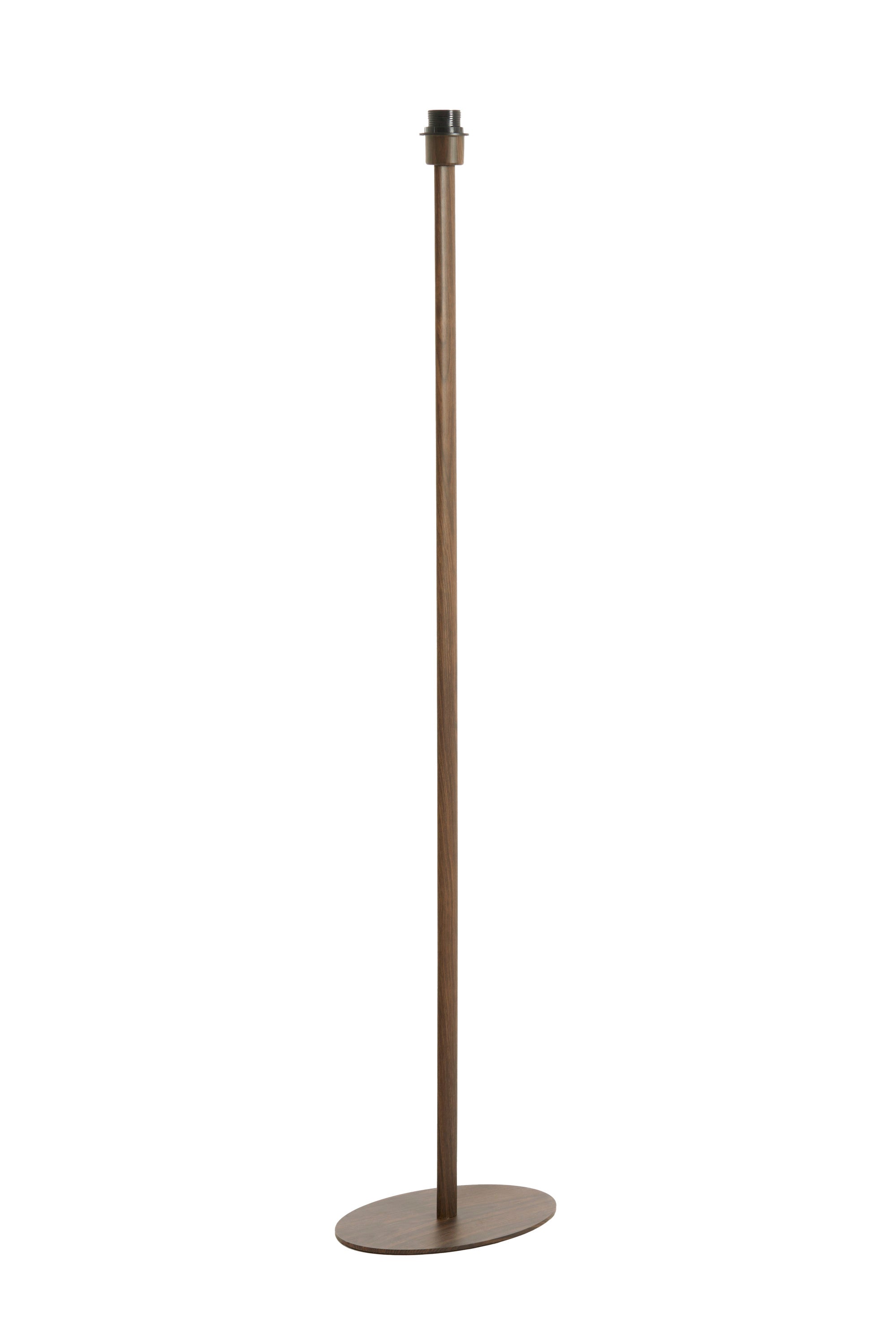 Cerini Dark Brown Wood Effect Floor Lamp Base