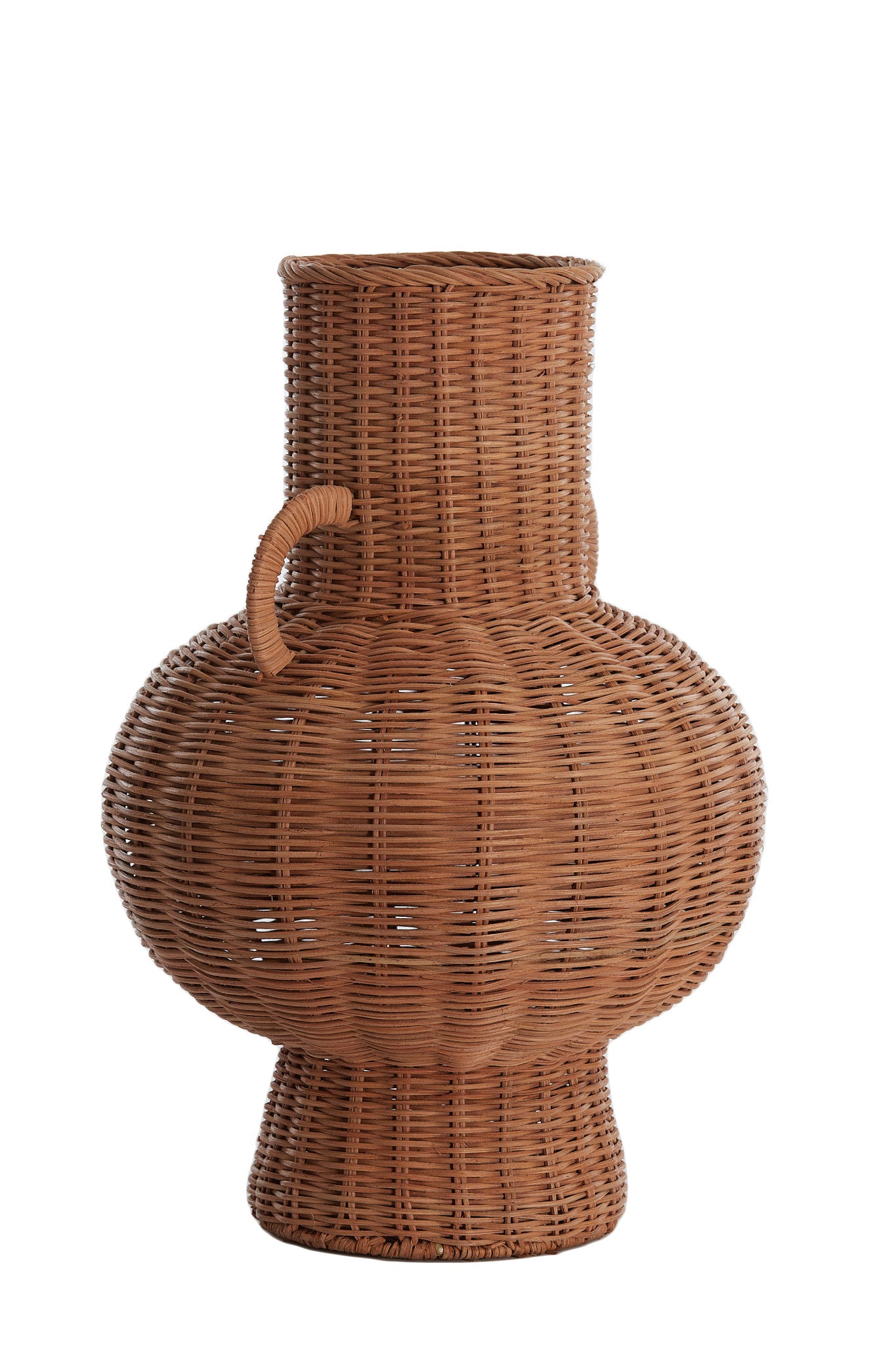 Neivo Brown Woven Rattan Vase