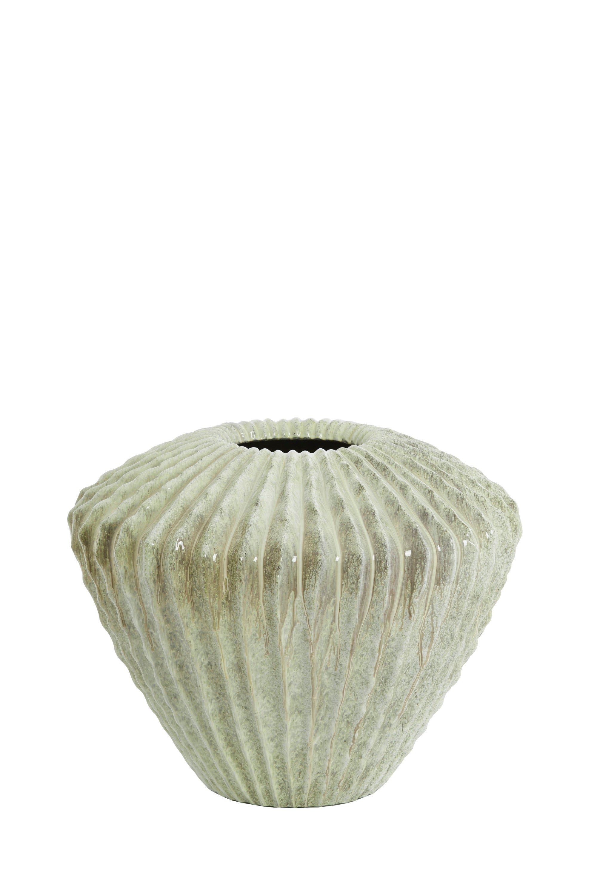 Cacti Gloss Mint Green Decorative Planter 45cm