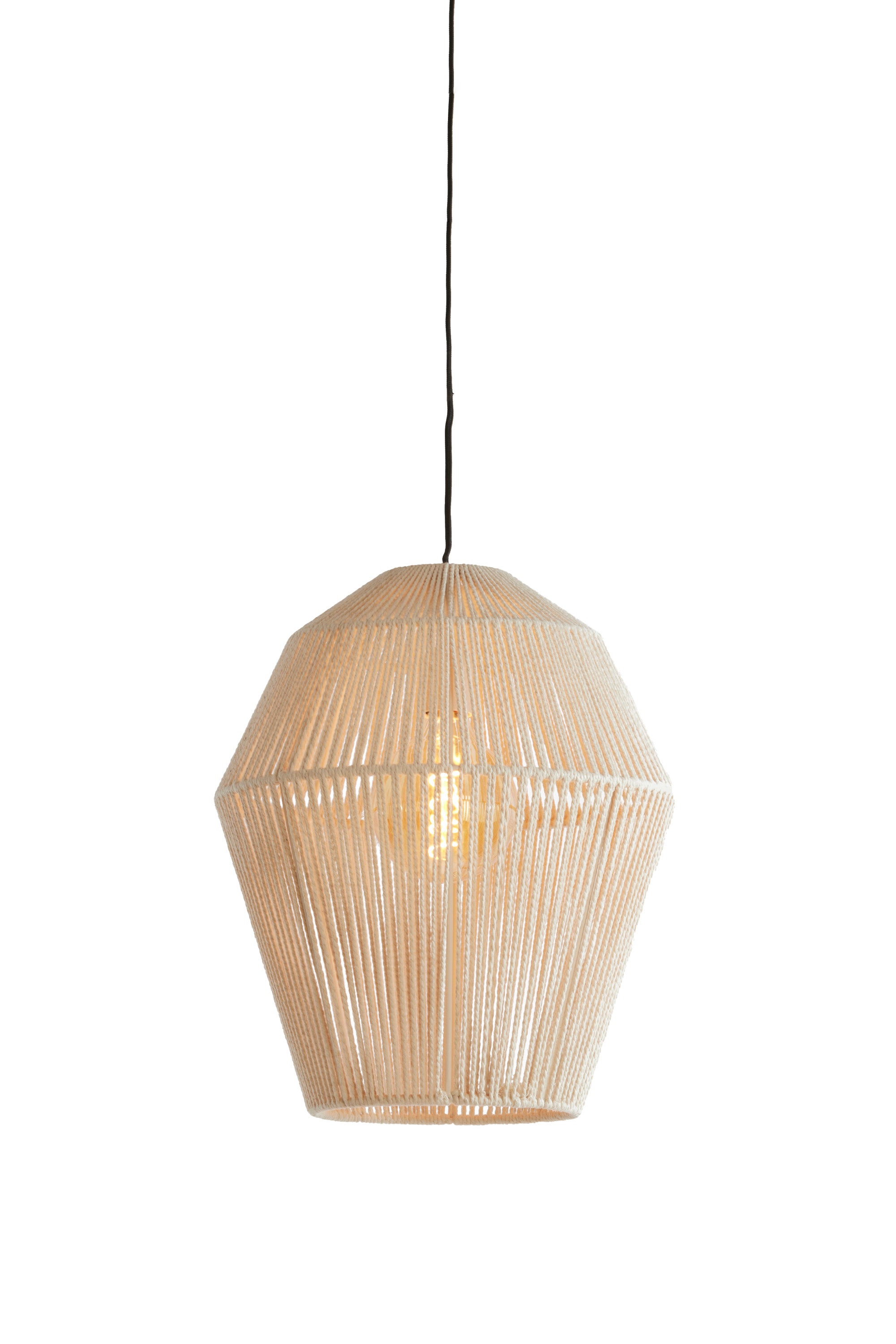 Deya Cream Metal Pendant Light 38cm