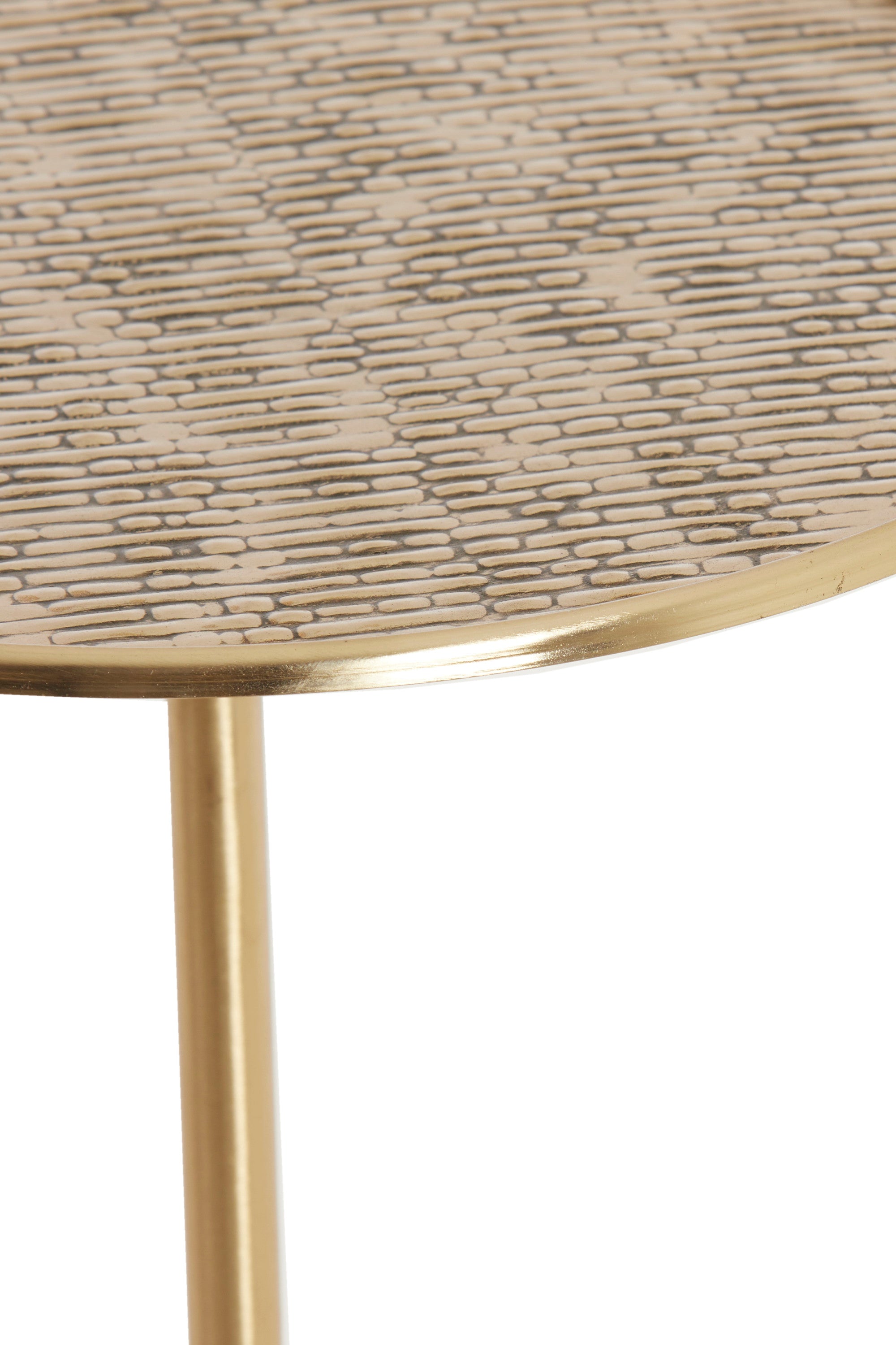 Lia Set of 2 Antique Bronze Metal Round Side Tables
