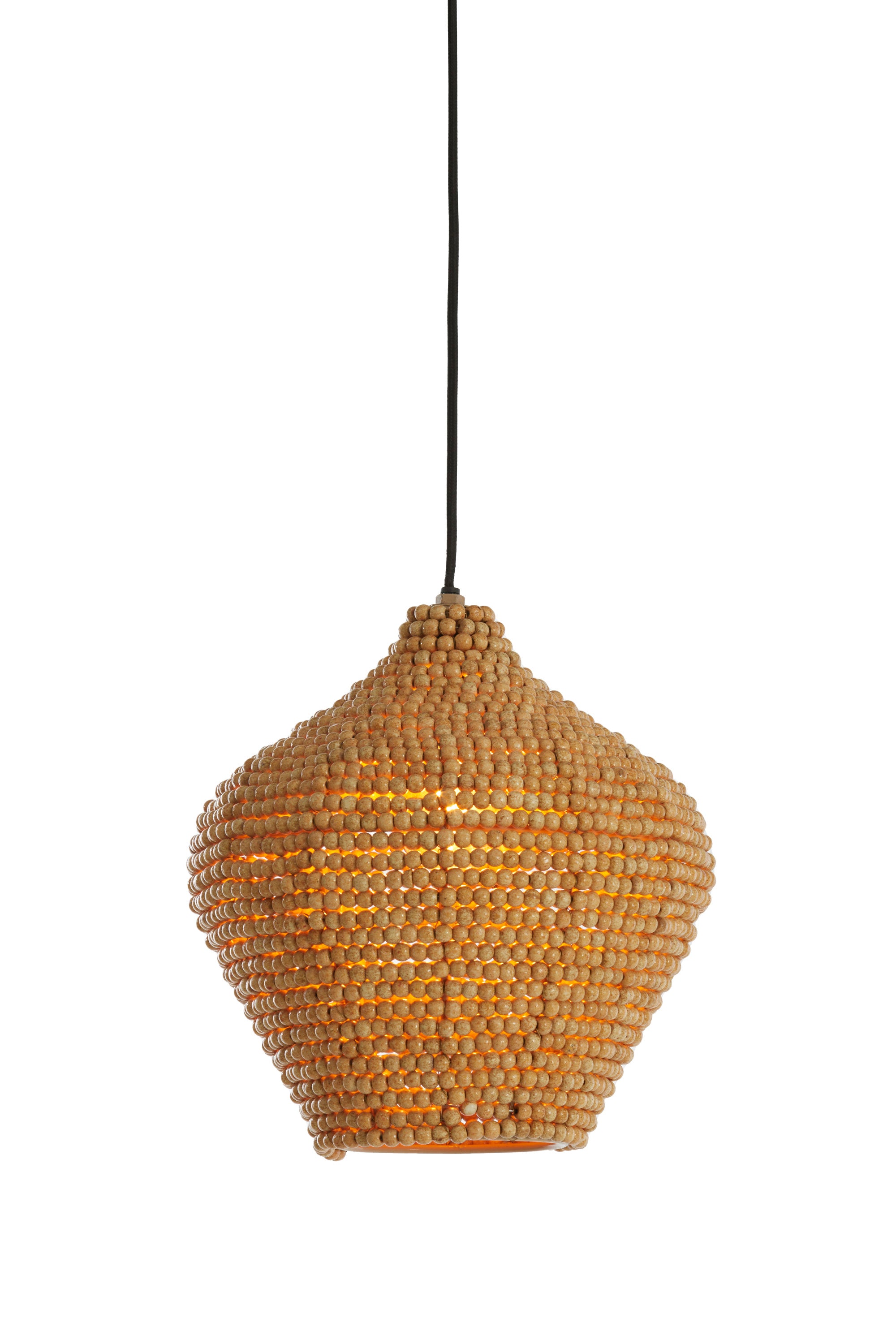 Kalenga Beads Natural Metal Pendant Light 28cm