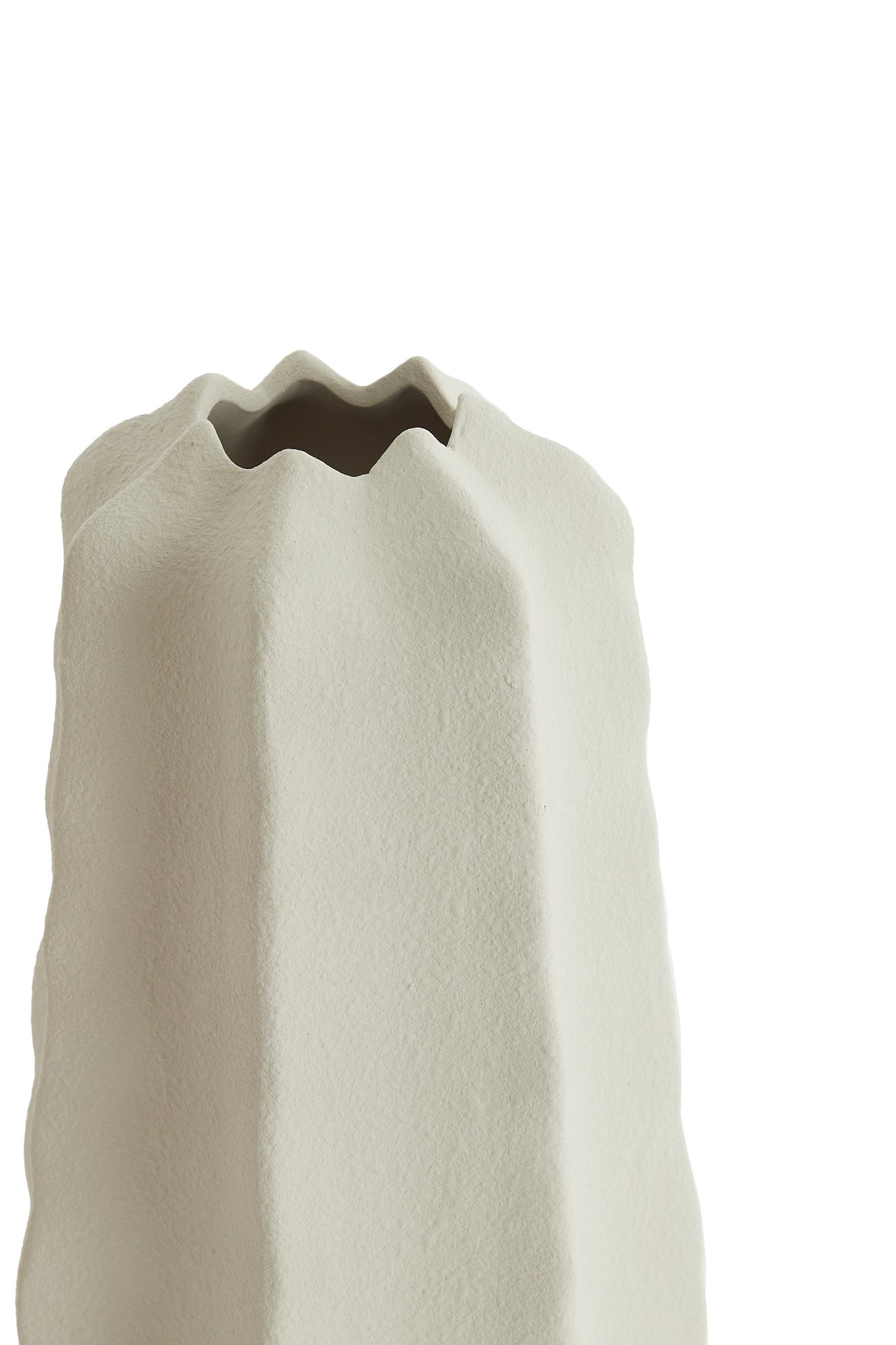Arieiro Cream Ceramic Vase 34cm