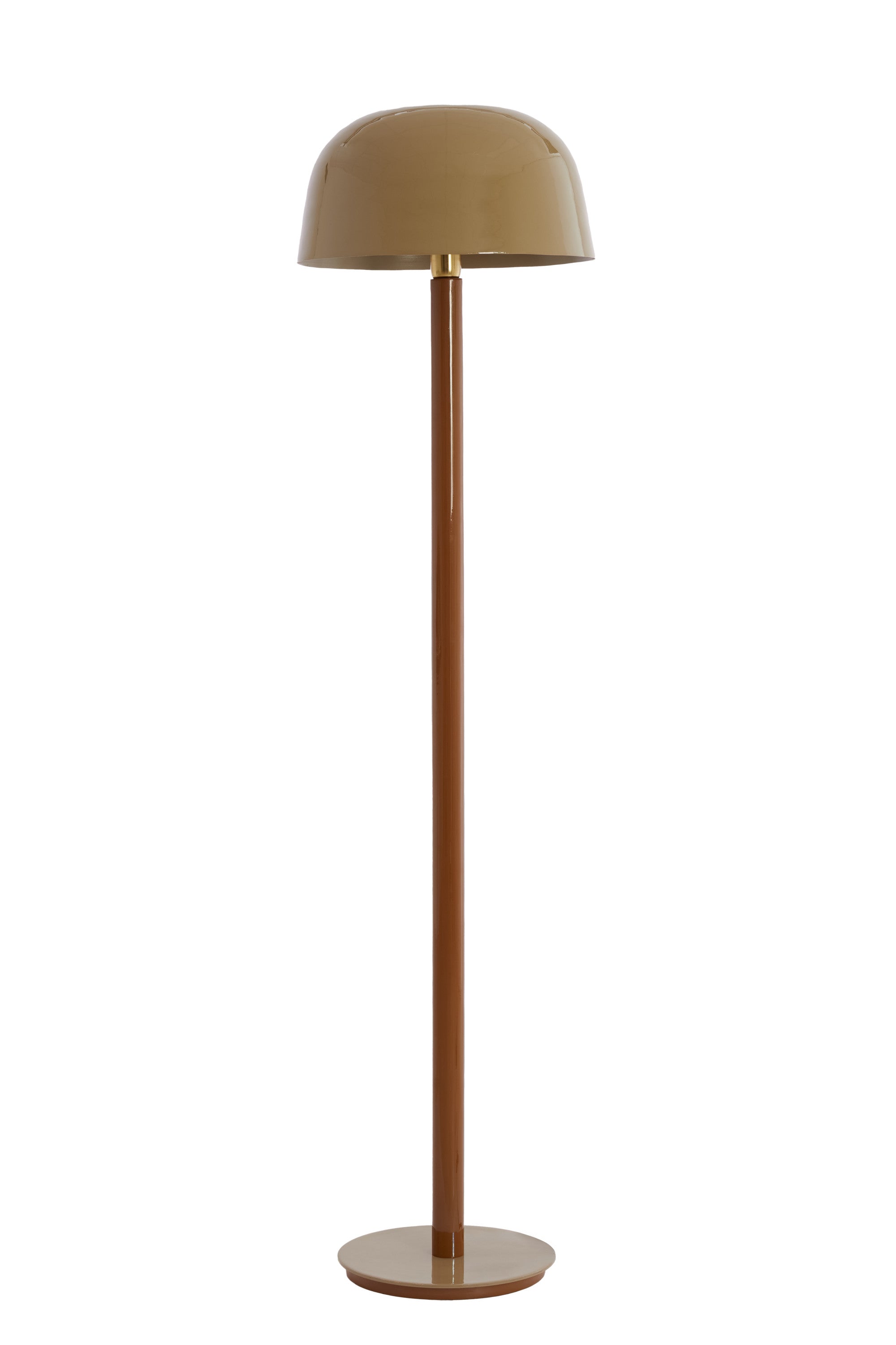 Marivet Sand & Brown Metal Floor Lamp