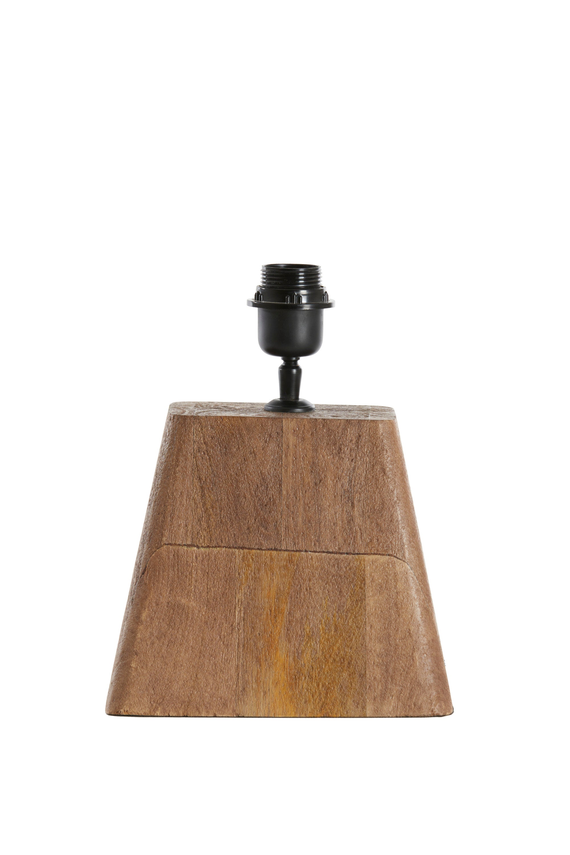 Kardan Matt Brown Wood Large Table Lamp Base 19cm