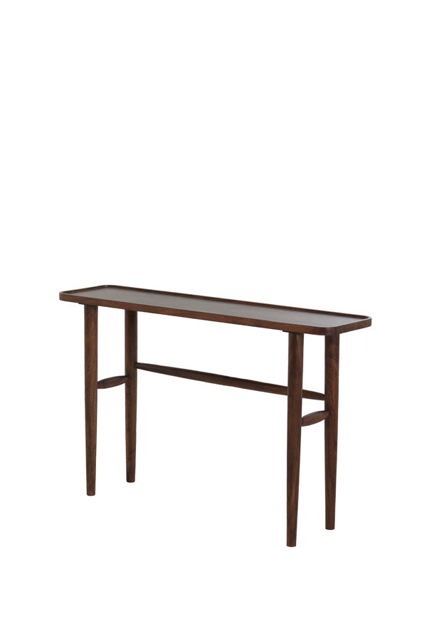 Qiano Brown Acacia Wood Console Table 75cm