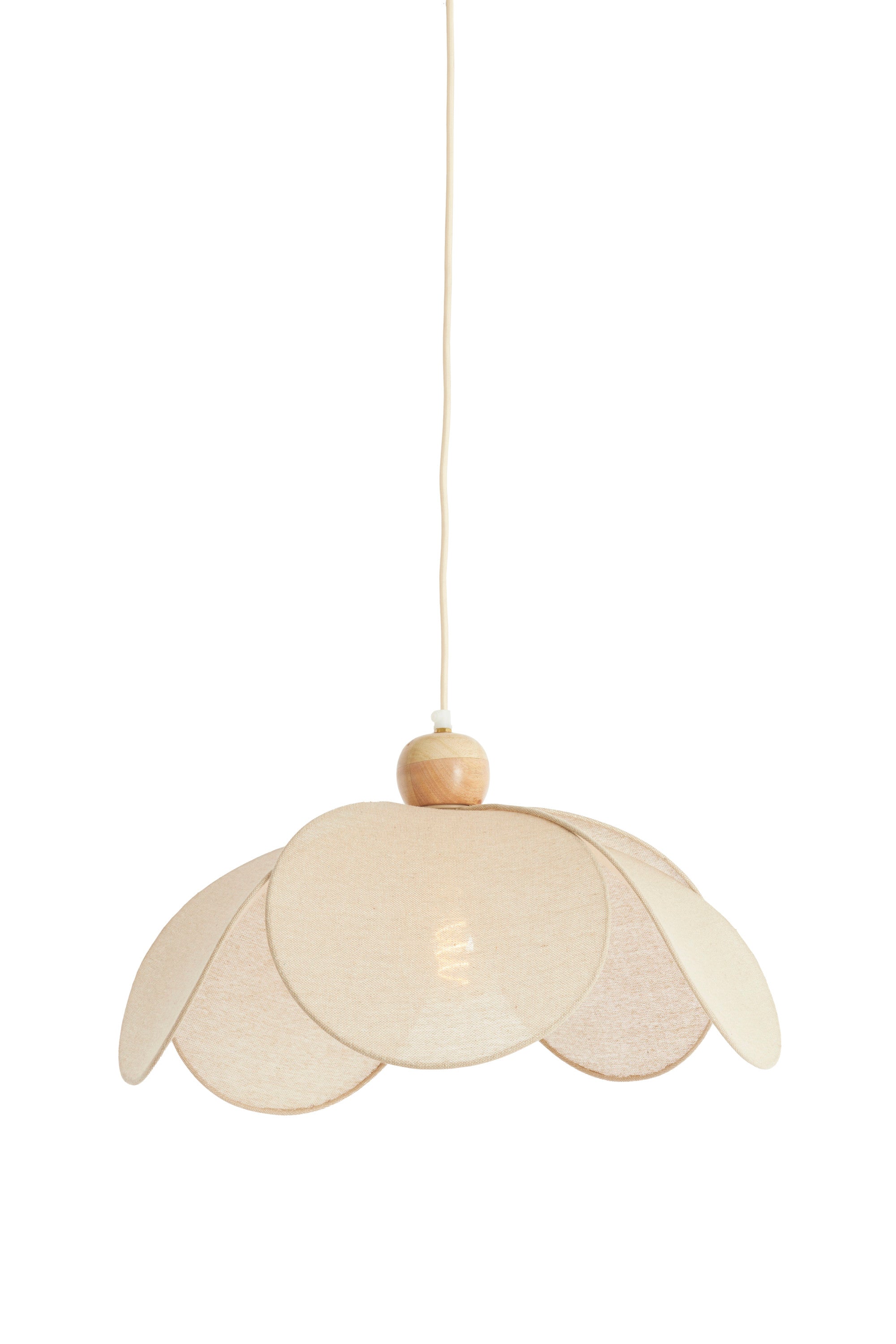 Lavriria Natural & Wood Petal Pendant Light 50cm
