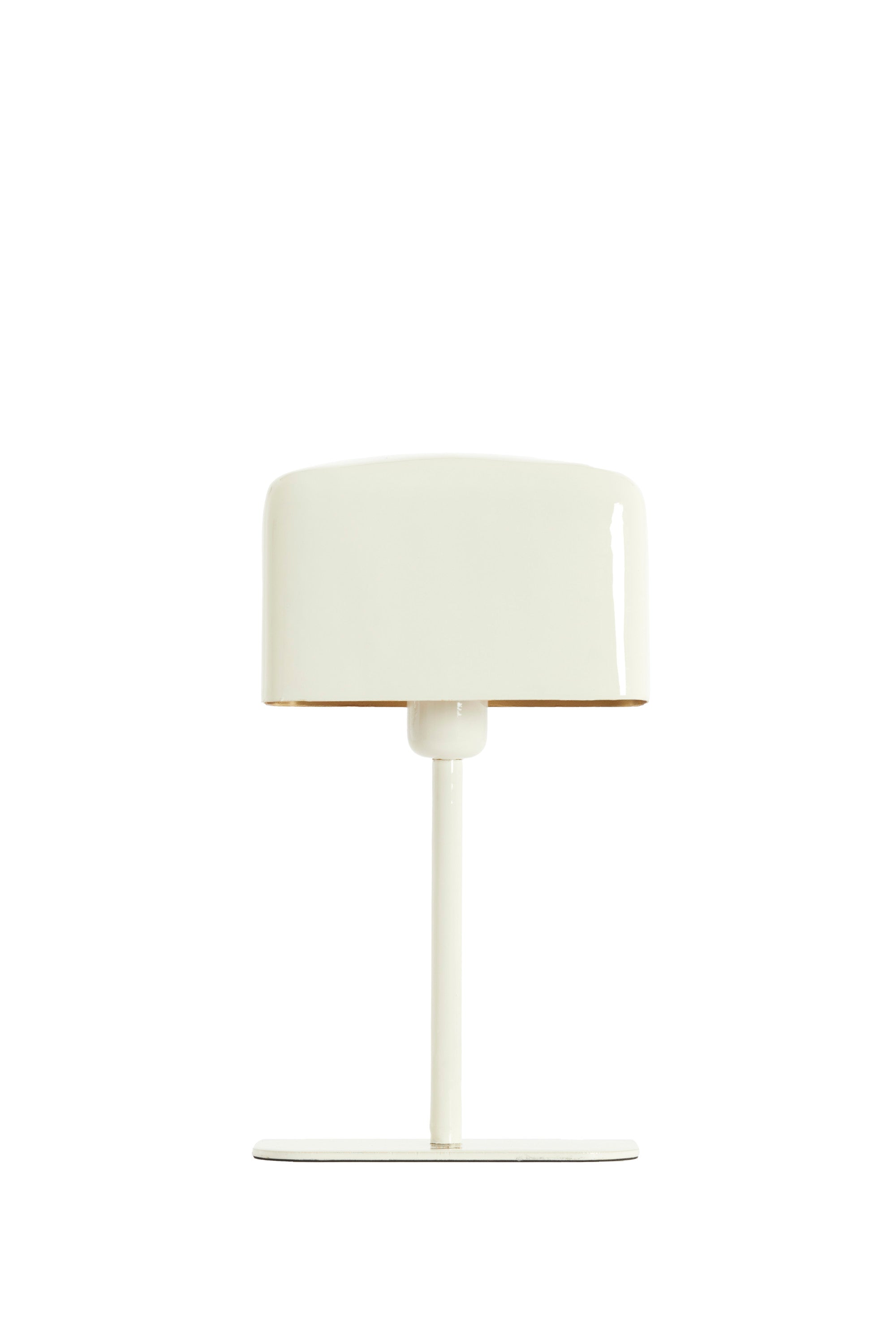 Elenie Gloss Cream Metal Table Lamp 36cm