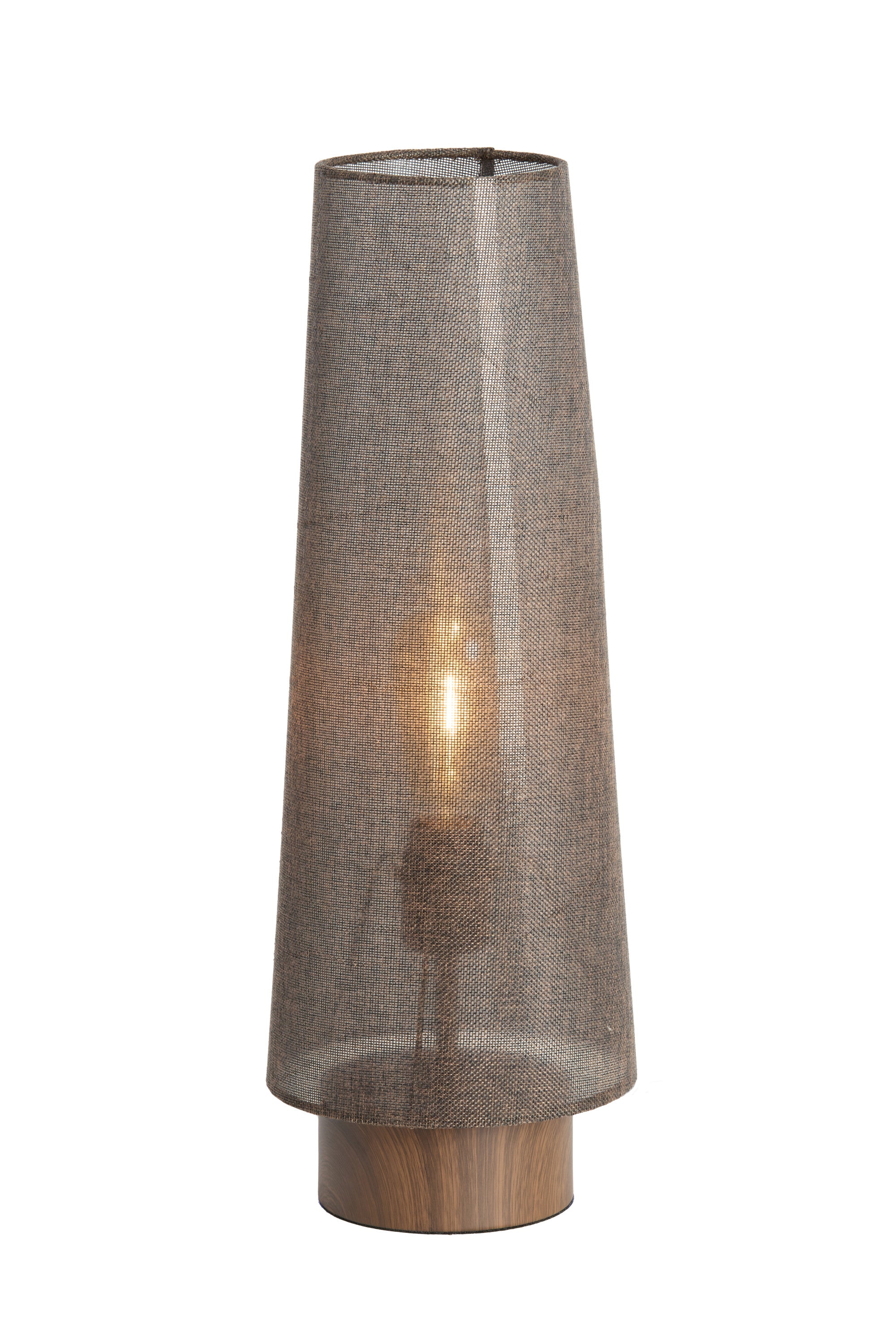 Howie Dark Brown Wood Effect Table Lamp 52.5cm