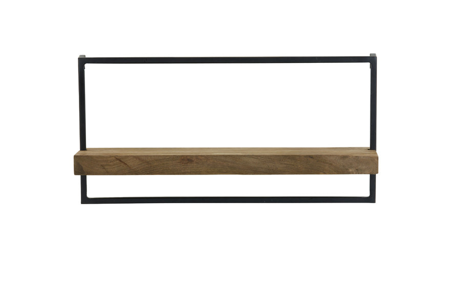Maddison Dark Brown Wood Wall Shelf 60cm