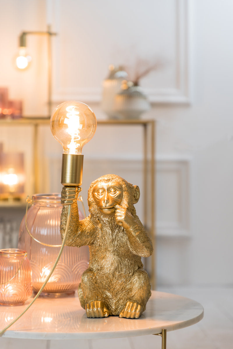 Monkey Gold Table Lamp