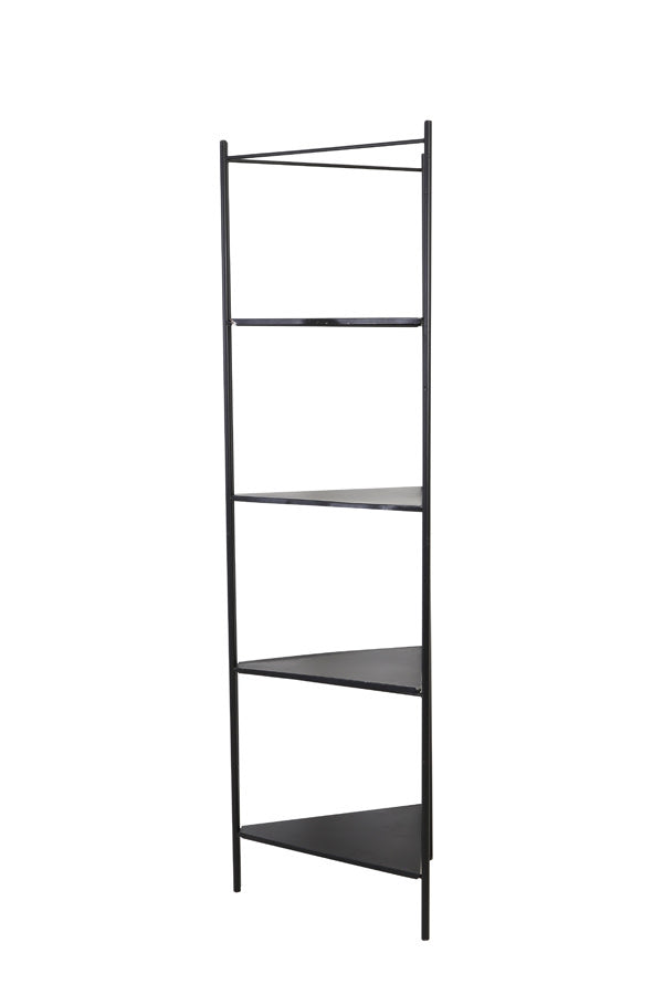 Black Metal Open Corner Display Unit