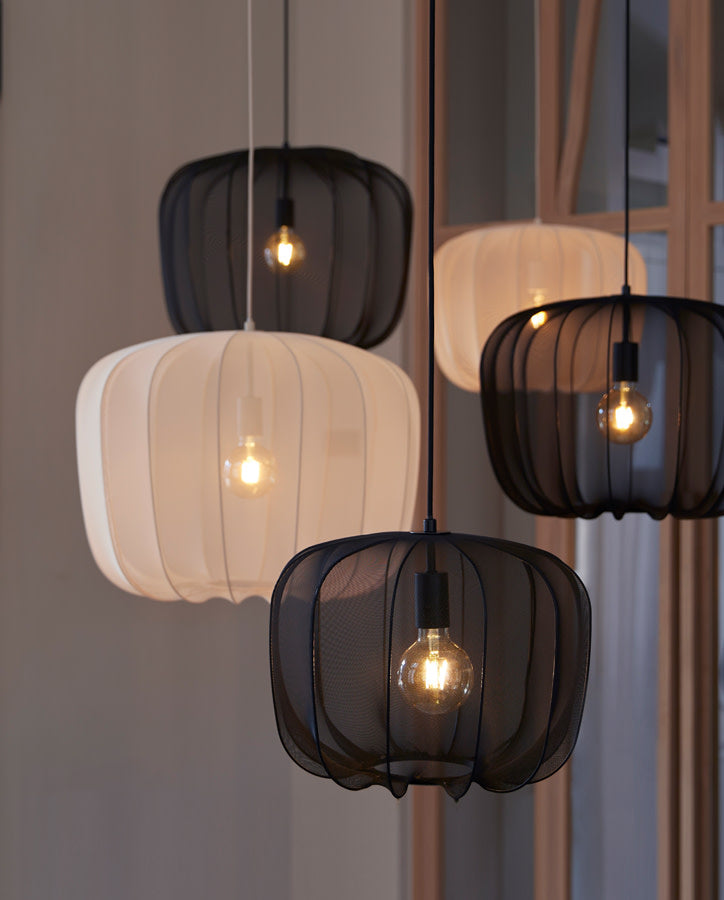 Plumeria Black Pendant Light 50cm