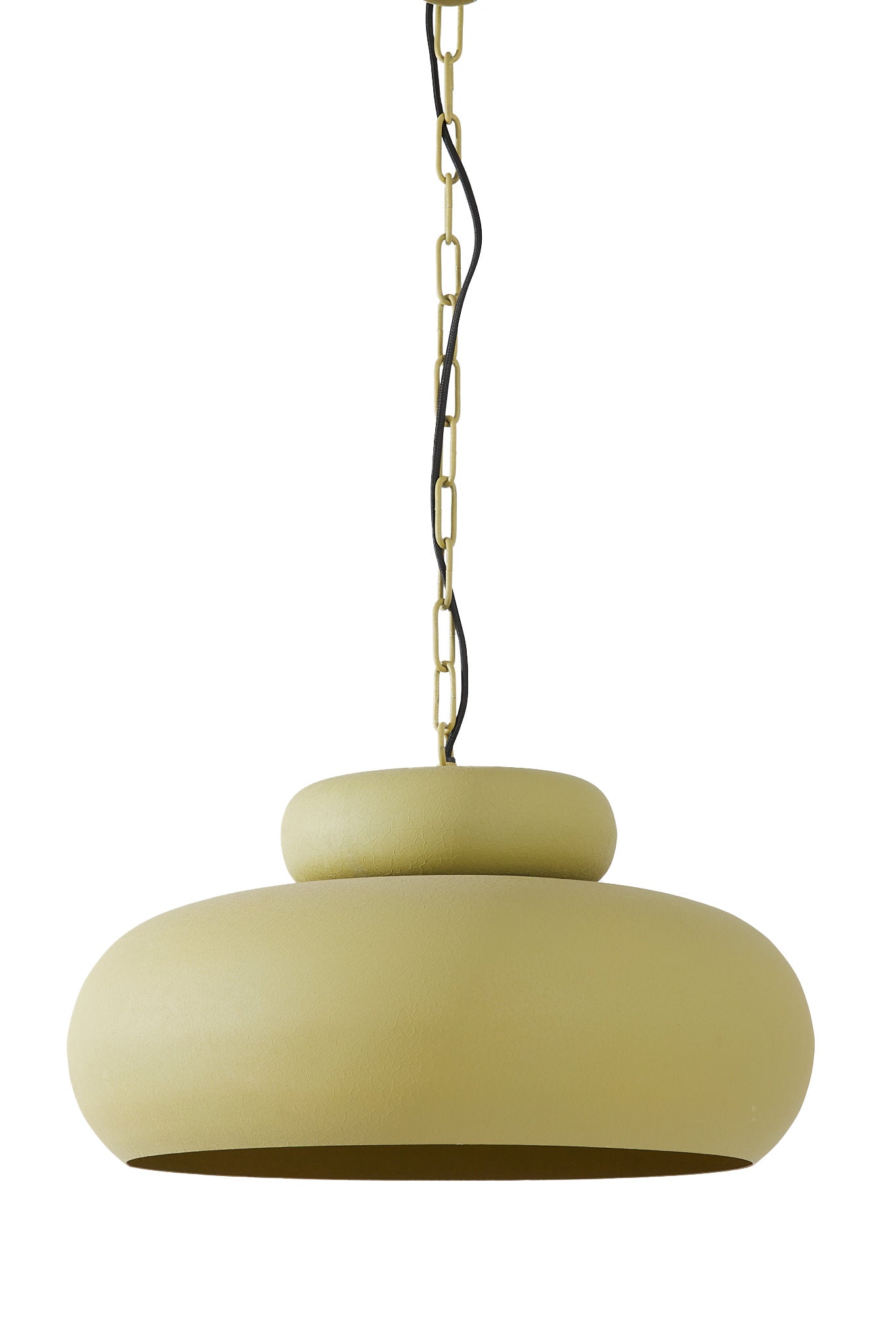 Neiva Matt Olive Green Metal Pendant Light 46cm