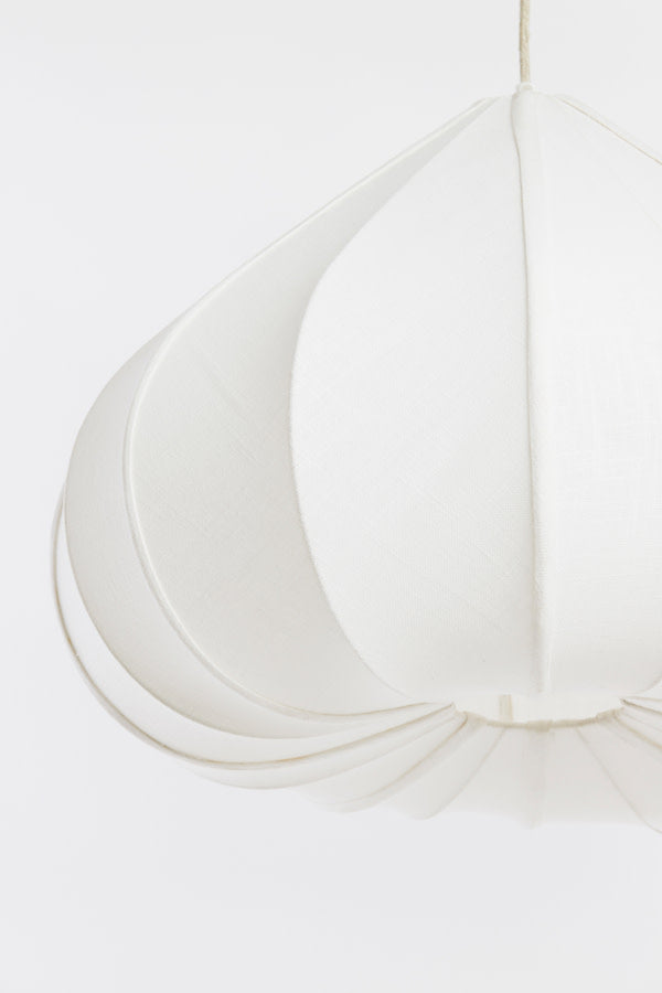 Zubeda White Pendant Light 58.5cm